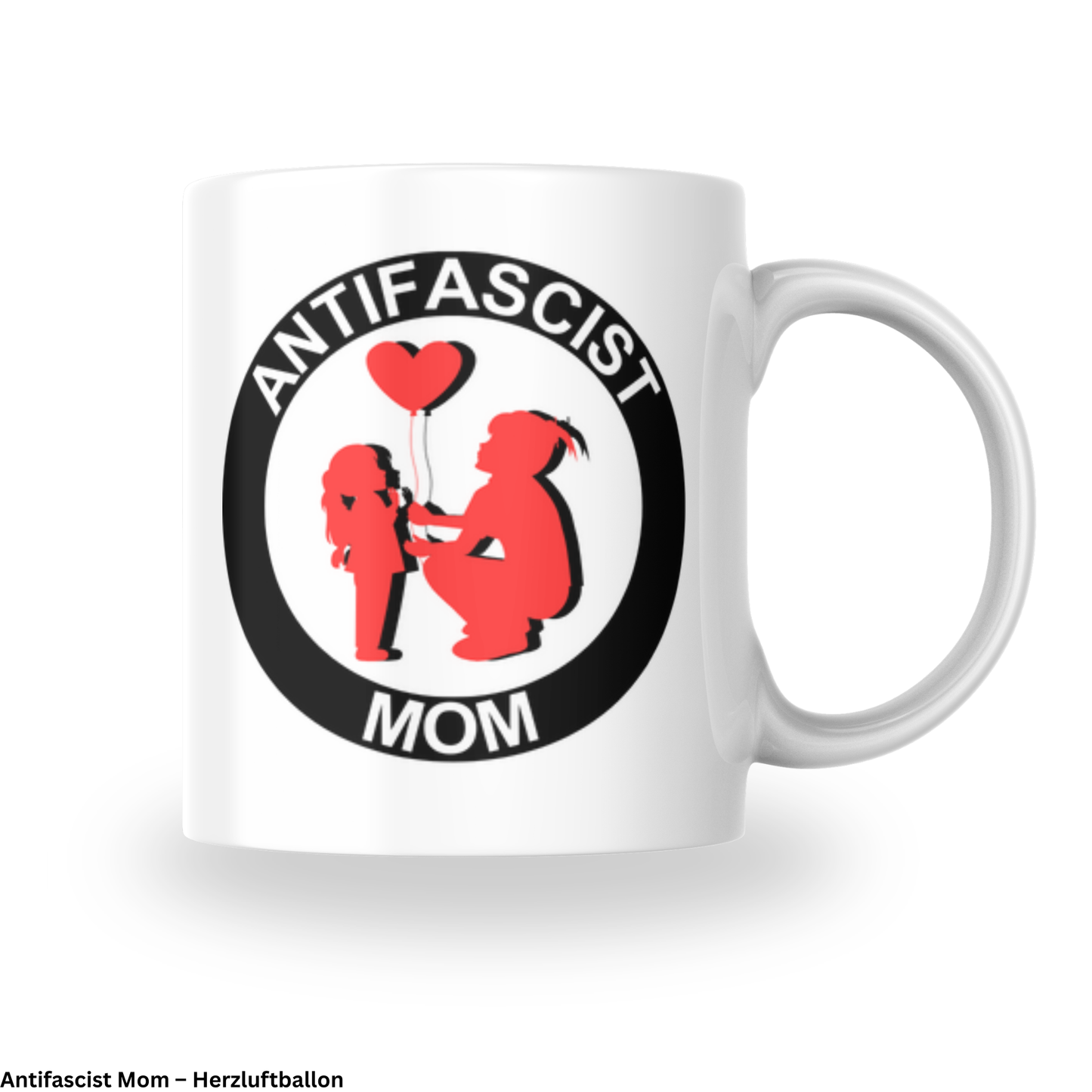 Antifascist Mom – Keramiktasse verschiedene Motive (325 ml)