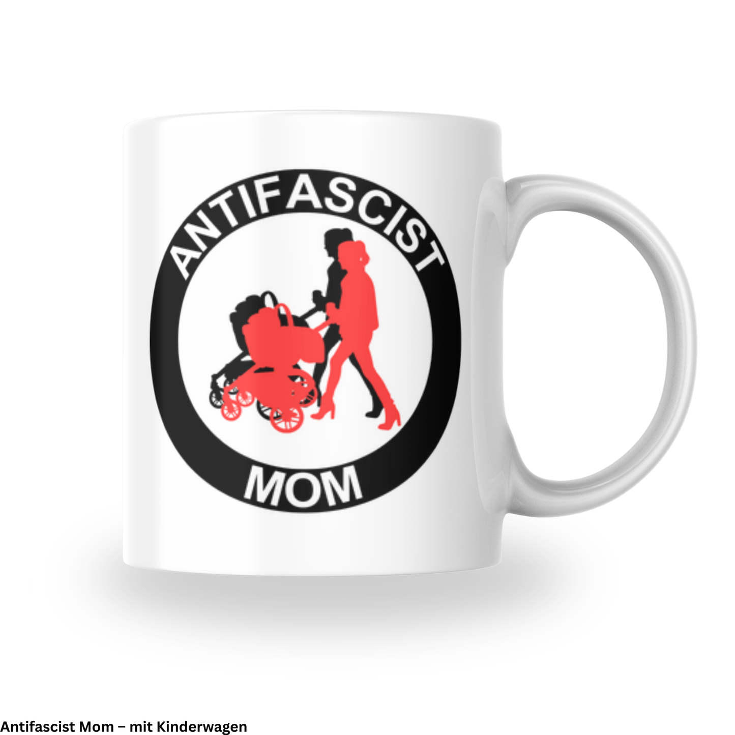 Antifascist Mom – Keramiktasse verschiedene Motive (325 ml)