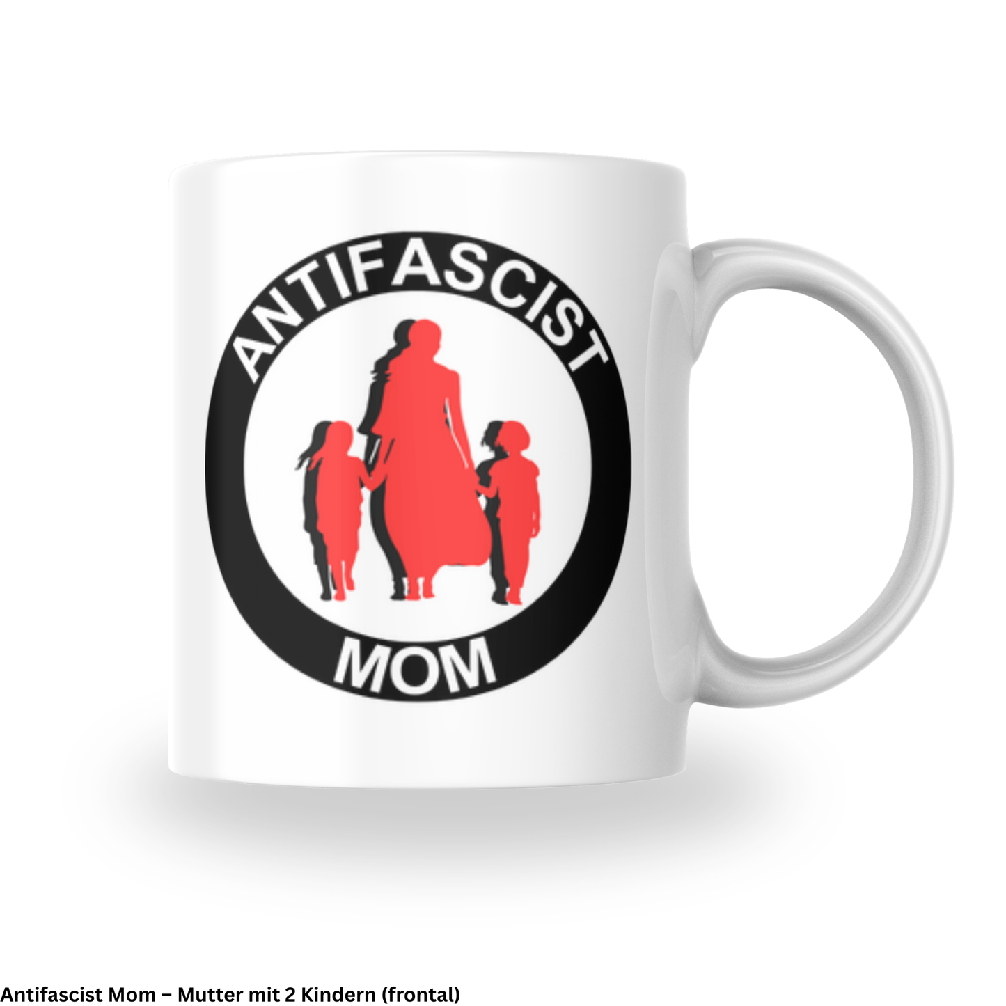 Antifascist Mom – Keramiktasse verschiedene Motive (325 ml)
