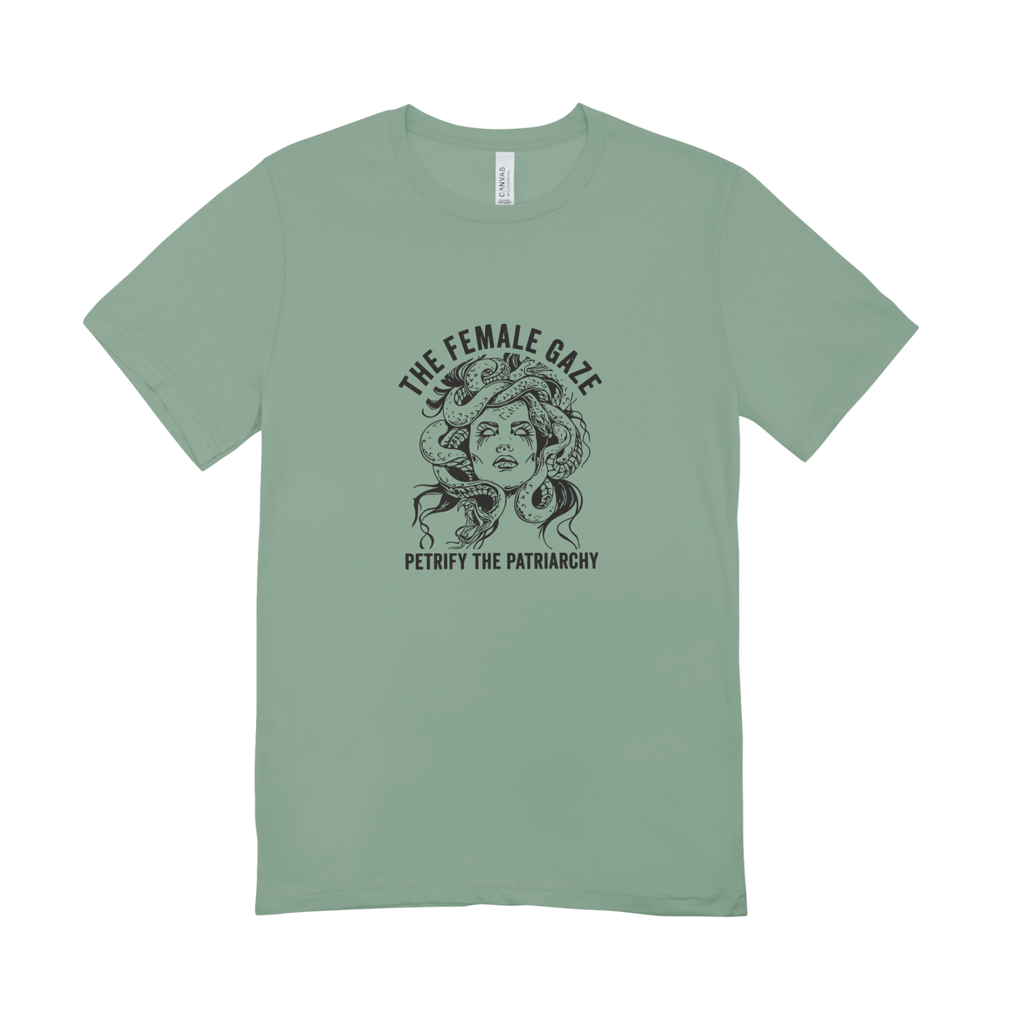 Unisex Bio-T-Shirt „The Female Gaze – Petrify the Patriarchy“ | Feminist Statement | 11 Farben