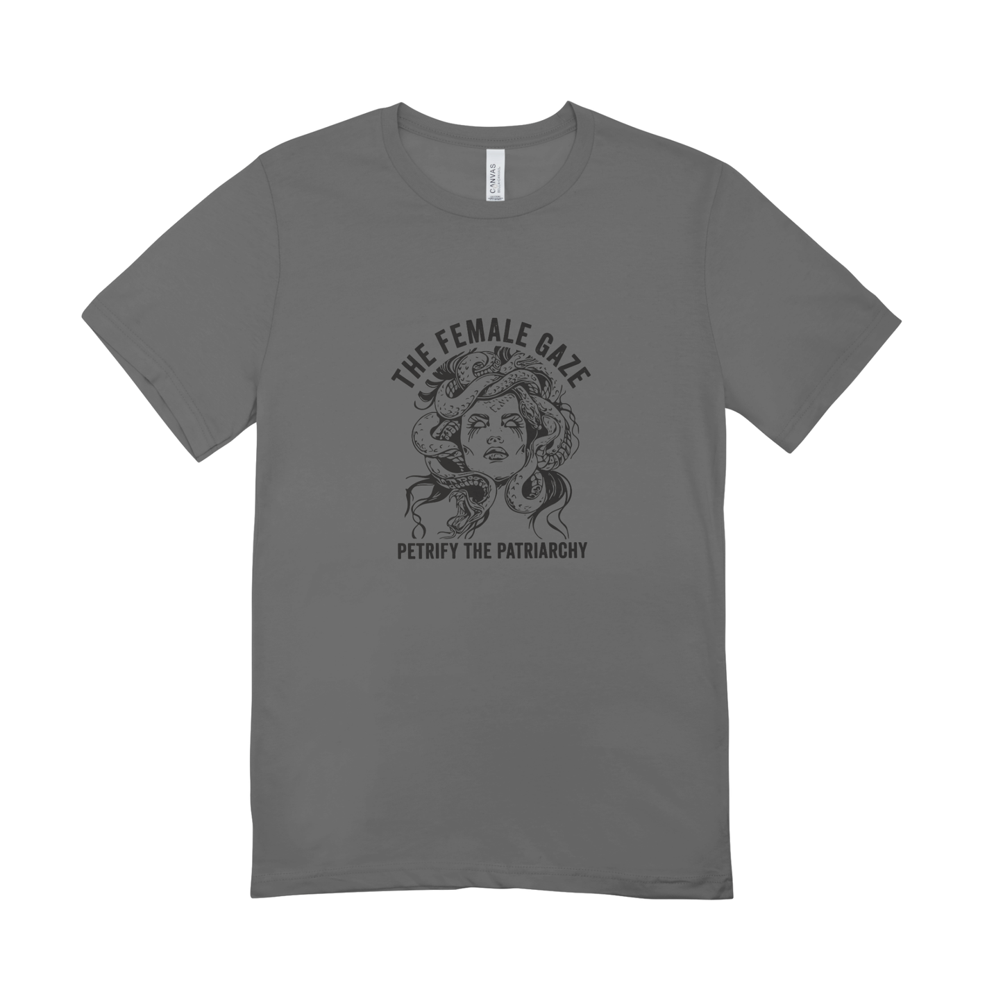 Unisex Bio-T-Shirt „The Female Gaze – Petrify the Patriarchy“ | Feminist Statement | 11 Farben