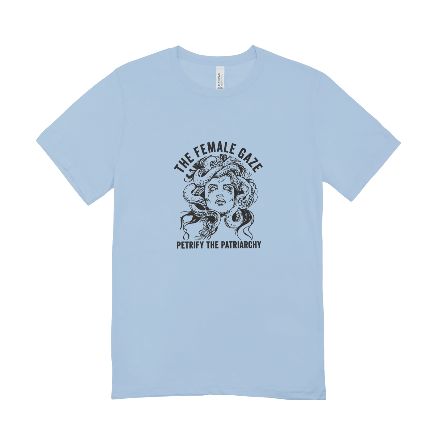Unisex Bio-T-Shirt „The Female Gaze – Petrify the Patriarchy“ | Feminist Statement | 11 Farben