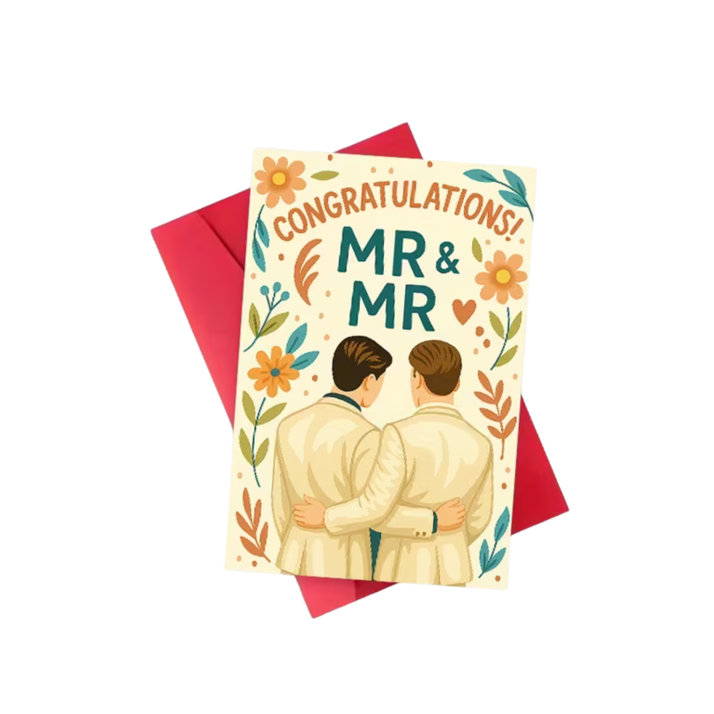 Congratulations Mr & Mr – Hochzeitskarte für schwule Paare