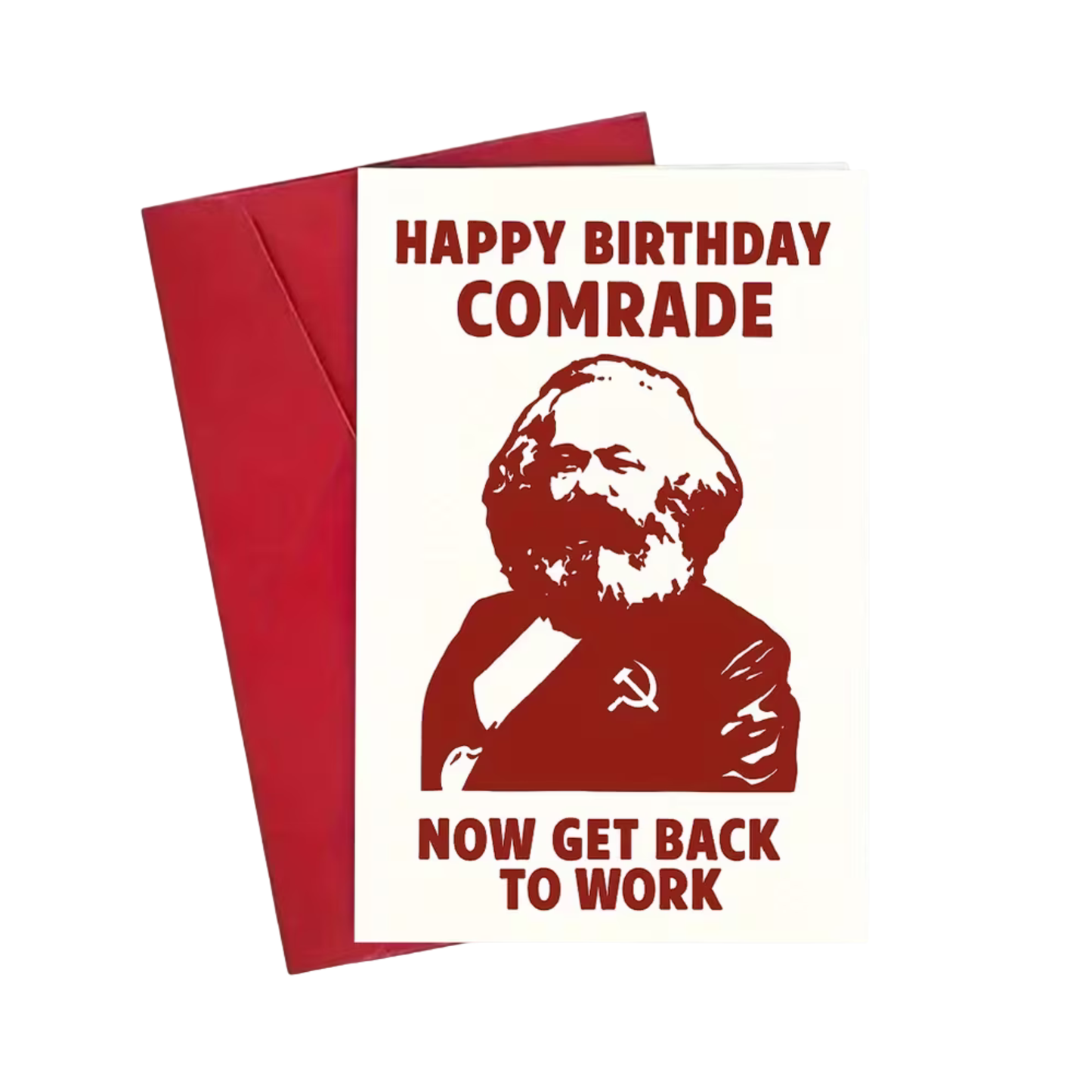 „Happy Birthday Comrade“ Karl Marx Geburtstagskarte