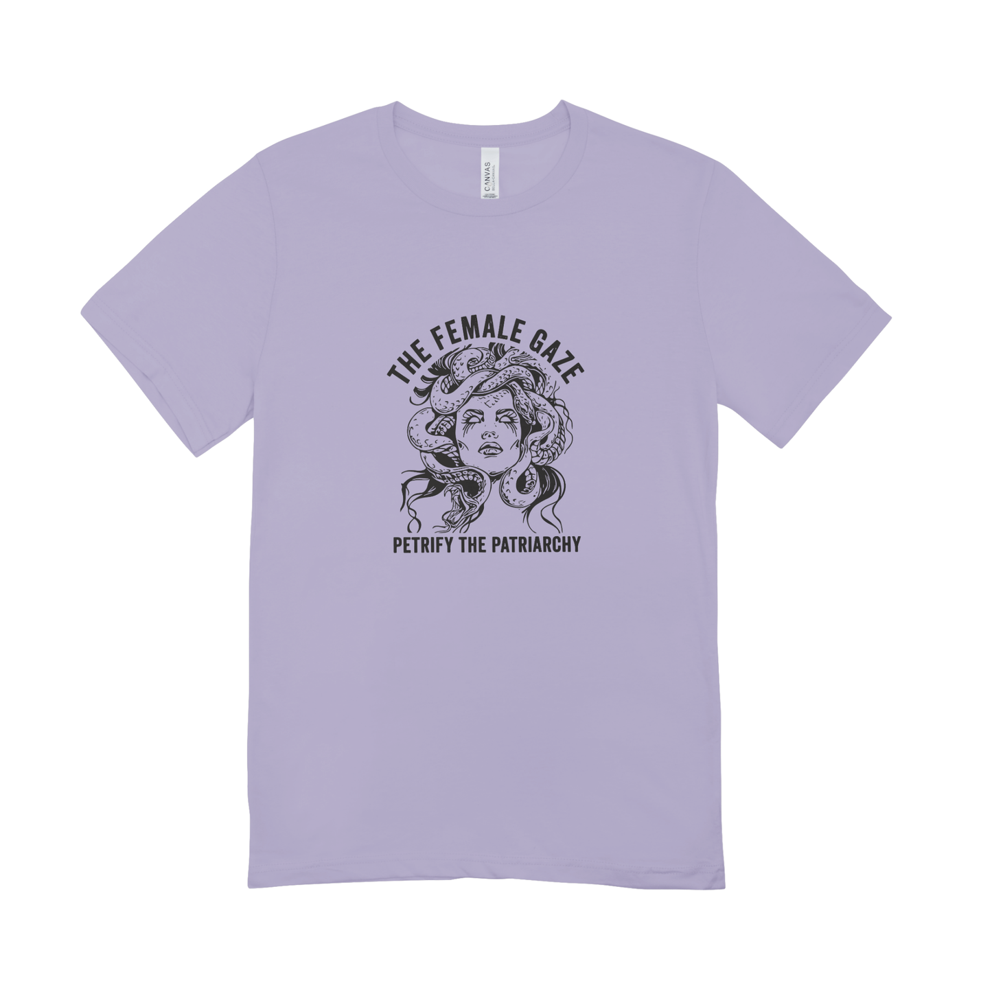 Unisex Bio-T-Shirt „The Female Gaze – Petrify the Patriarchy“ | Feminist Statement | 11 Farben