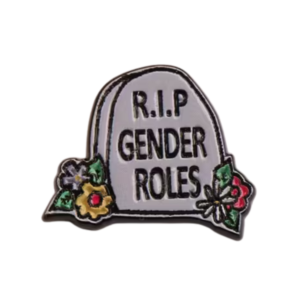 R.I.P. Gender Roles – Emaille Pin | Feministischer Statement Pin