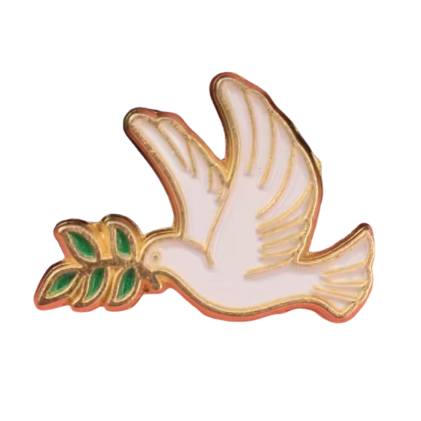 Metallpin „Friedenstaube mit Olivenzweig“ | Statement für Frieden & Solidarität