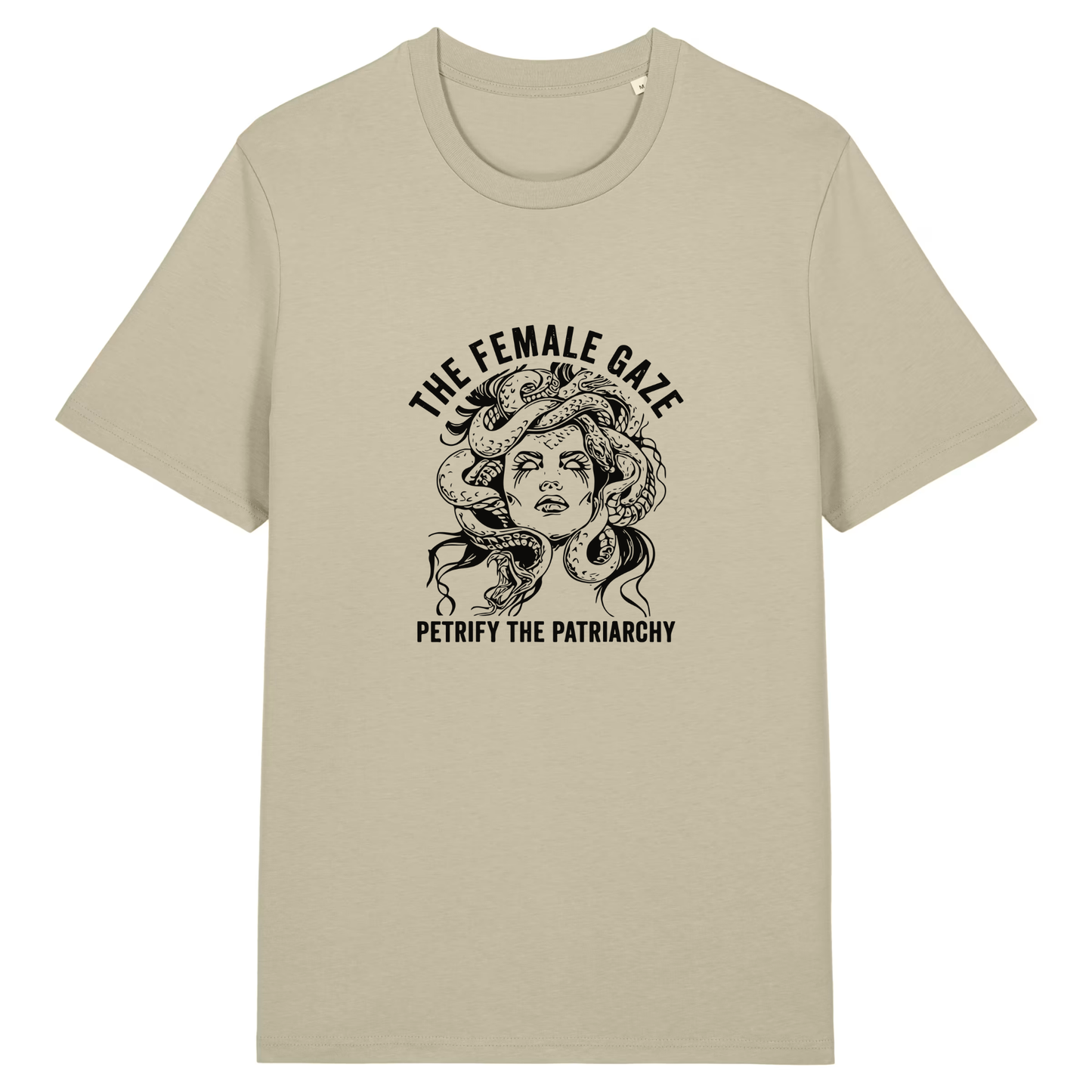 Unisex Bio-T-Shirt „The Female Gaze – Petrify the Patriarchy“ | Feminist Statement