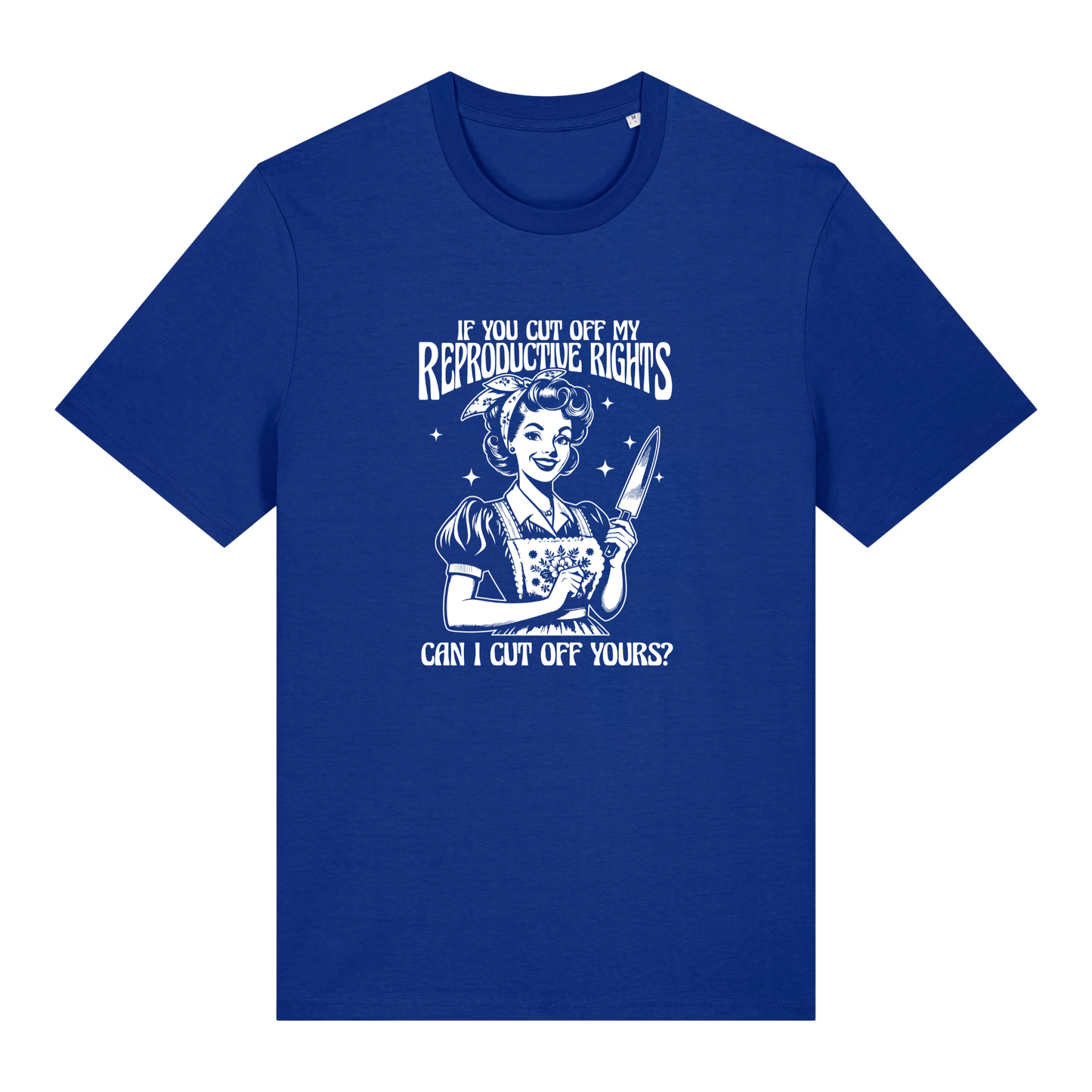 Unisex Bio-T-Shirt „Reproductive Rights – Cut Off Yours?“