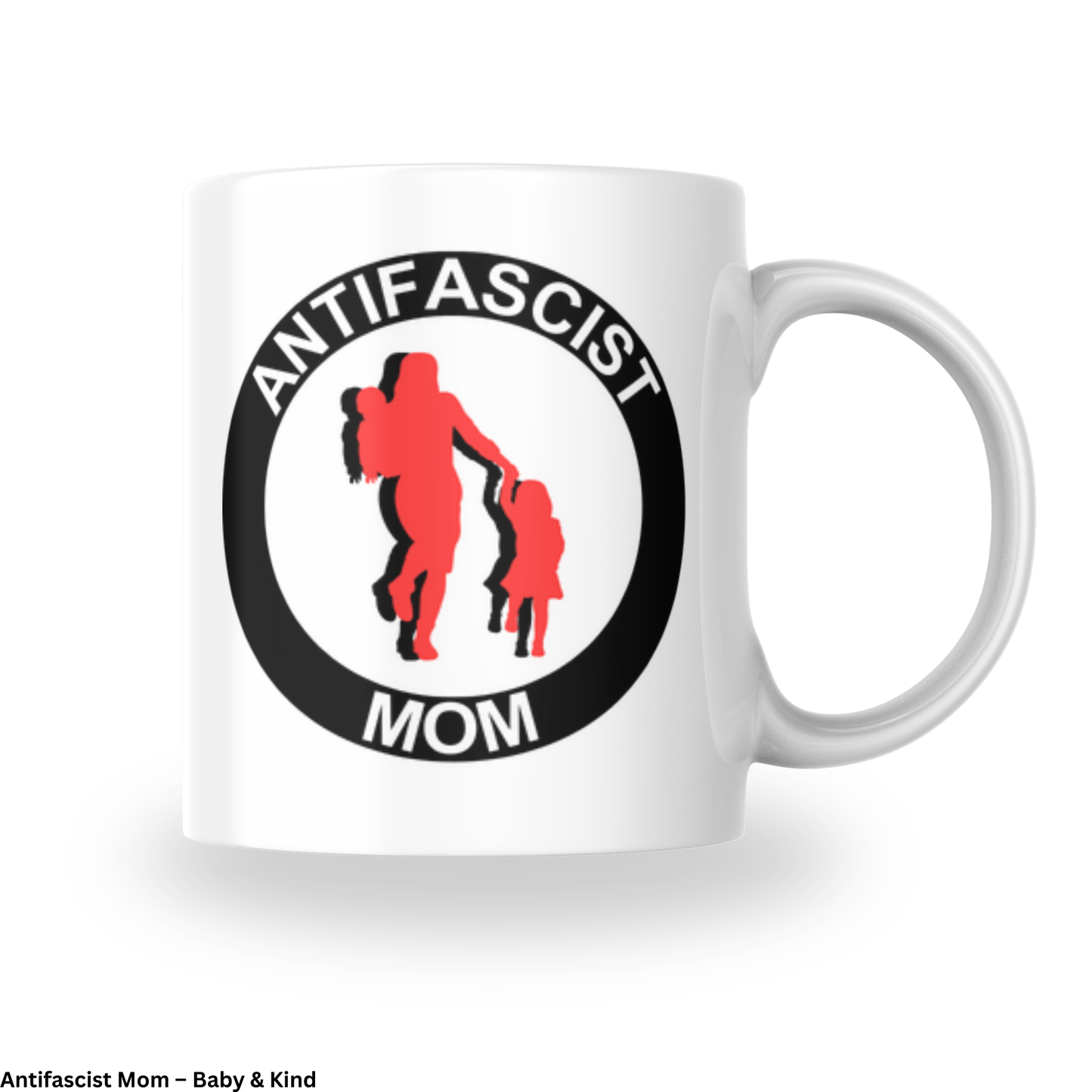 Antifascist Mom – Keramiktasse verschiedene Motive (325 ml)
