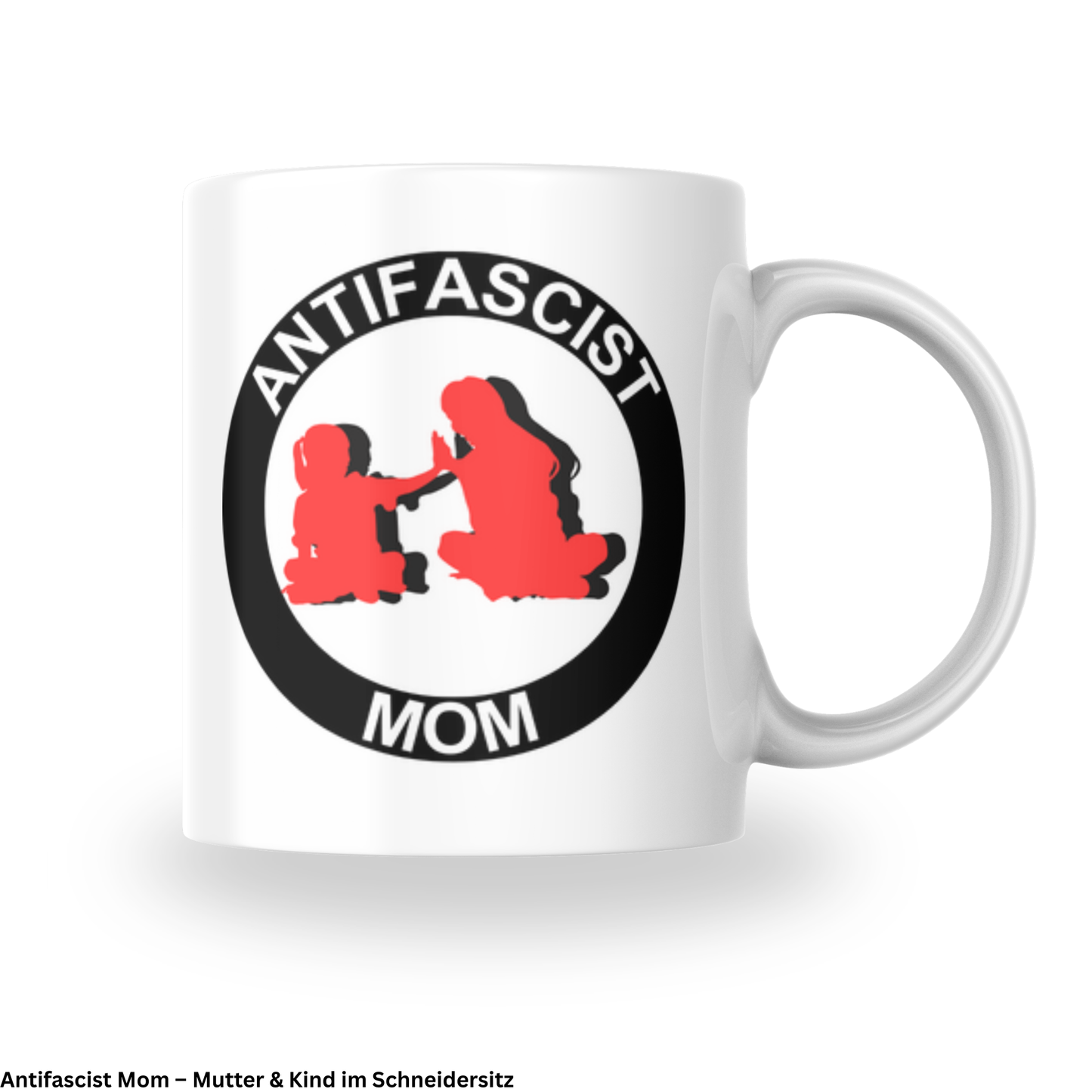 Antifascist Mom – Keramiktasse verschiedene Motive (325 ml)
