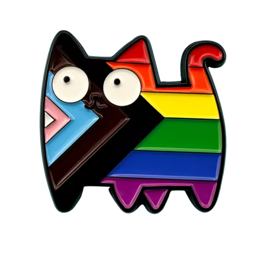 Metallpin „Pride-Katze“ | LGBTQIA+ Statement