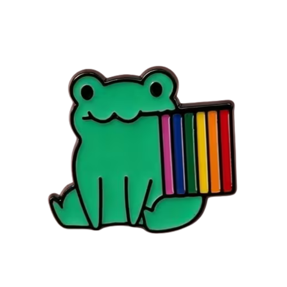 Pride Frosch Pin – Regenbogen