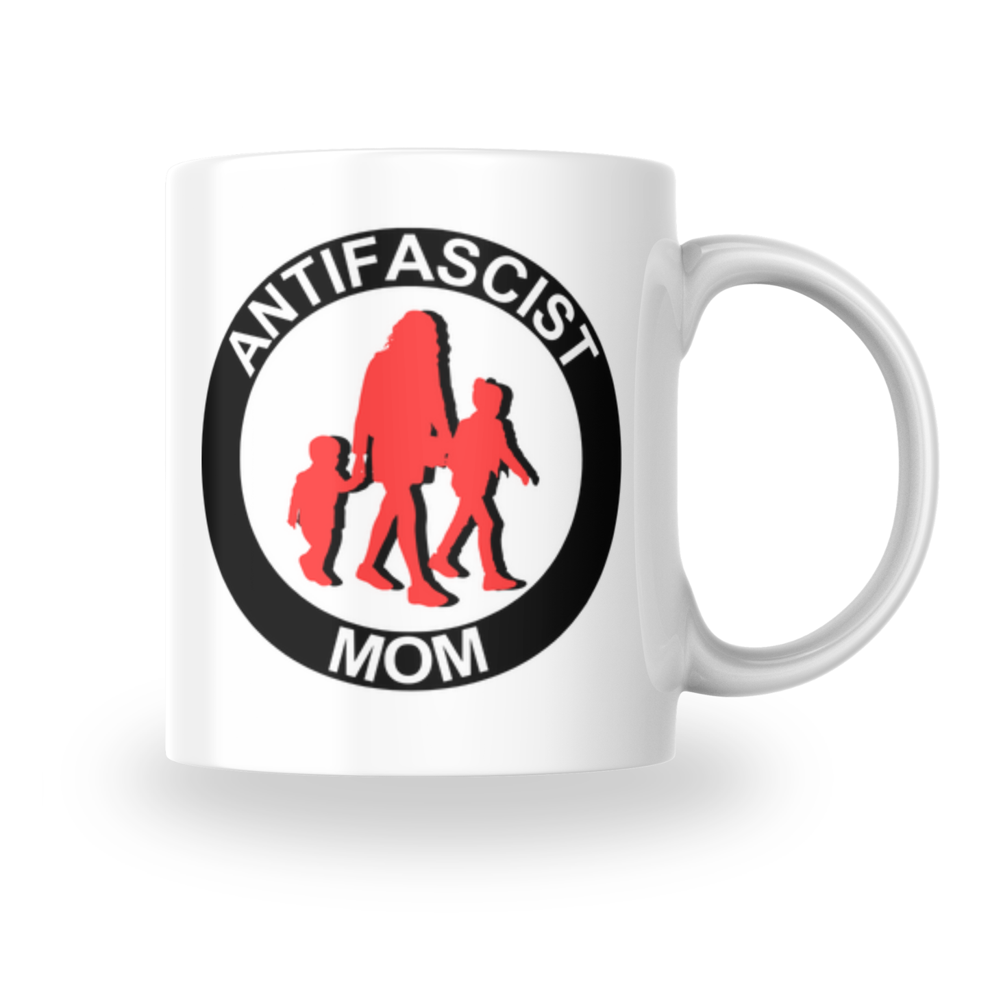 Antifascist Mom – Keramiktasse verschiedene Motive (325 ml)