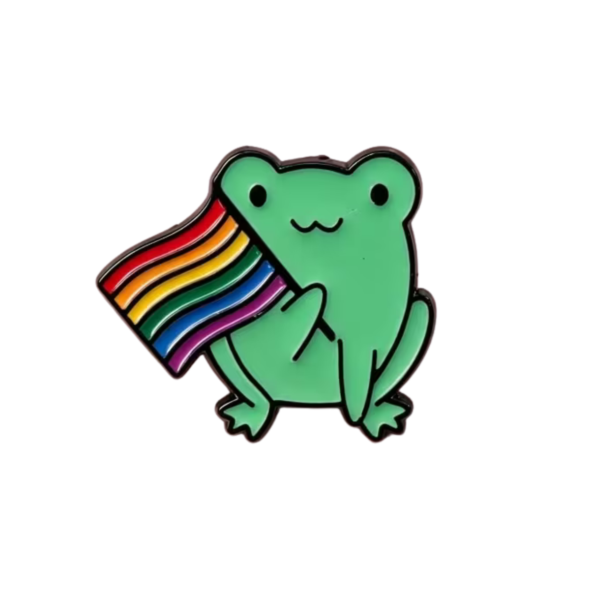 Pride Frosch Pin – Regenbogen