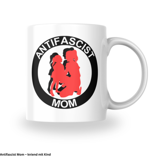 Antifascist Mom – Keramiktasse verschiedene Motive (325 ml)