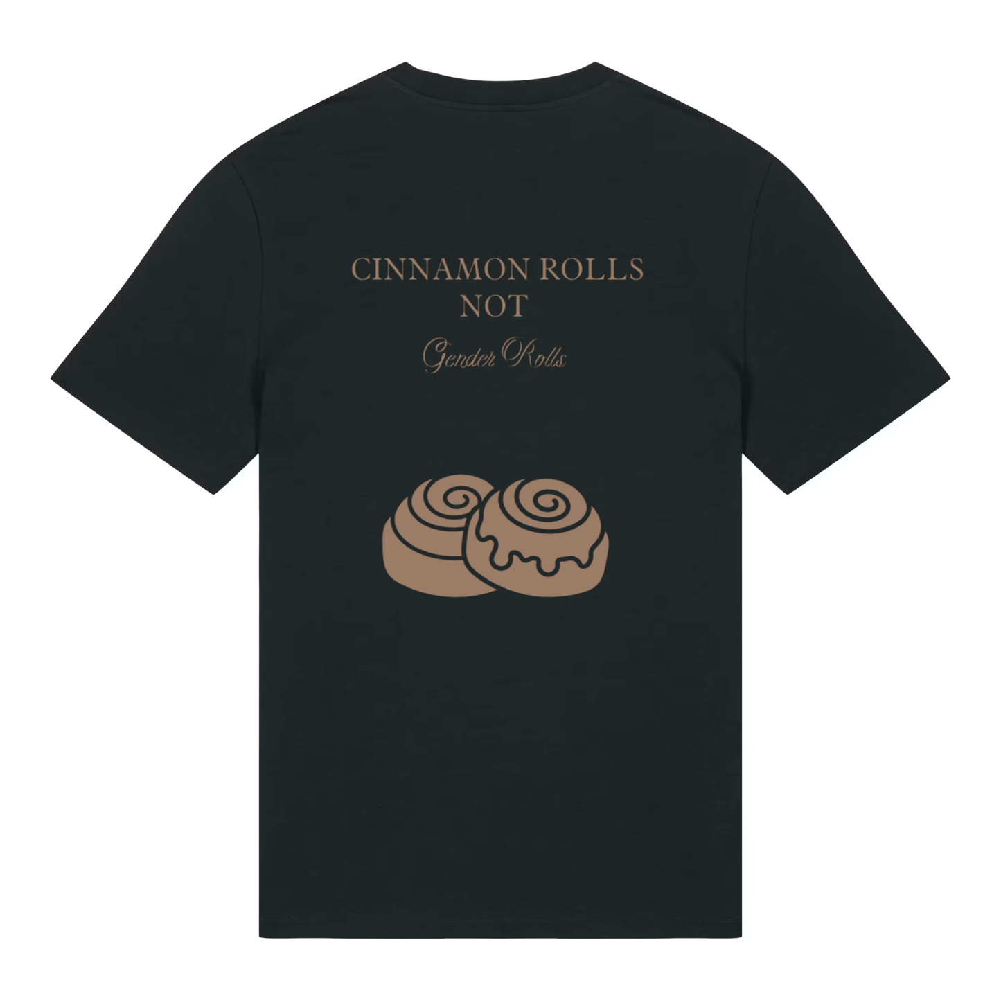 Unisex Bio-T-Shirt „Cinnamon Rolls Not Gender Rolls“ | Feminist Statement