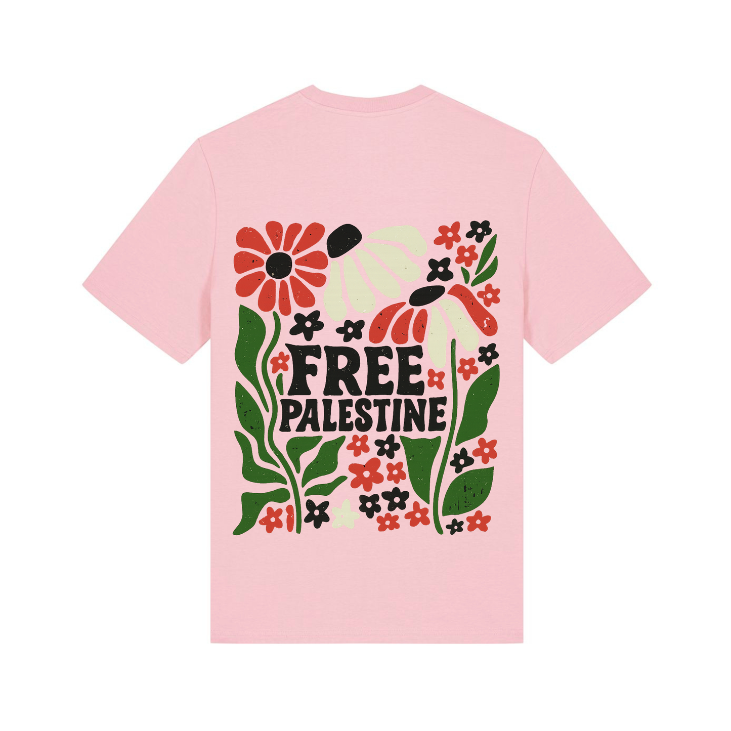 Unisex Bio-T-Shirt „Free Palestine – Solidarity Bloom“