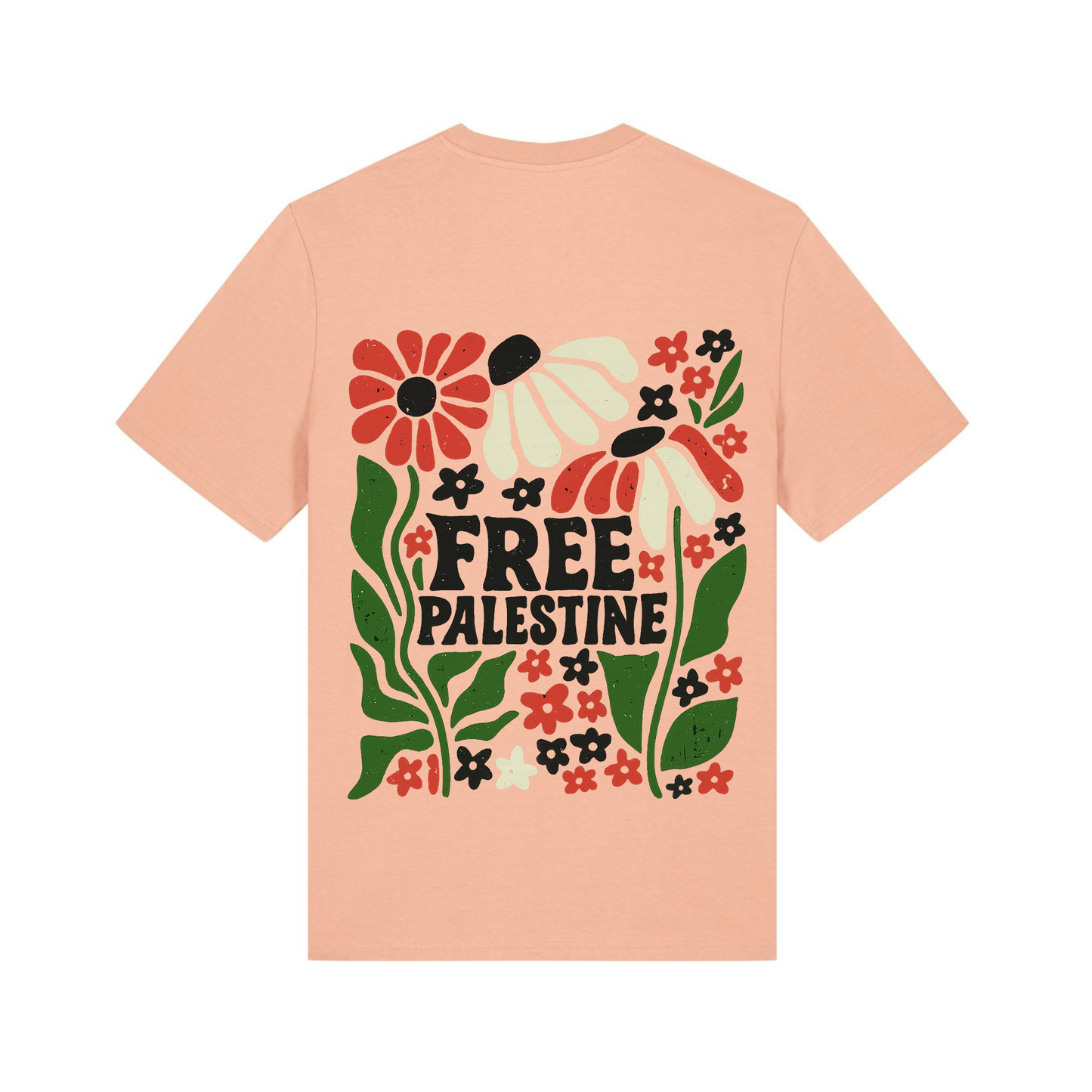 Unisex Bio-T-Shirt „Free Palestine – Solidarity Bloom“