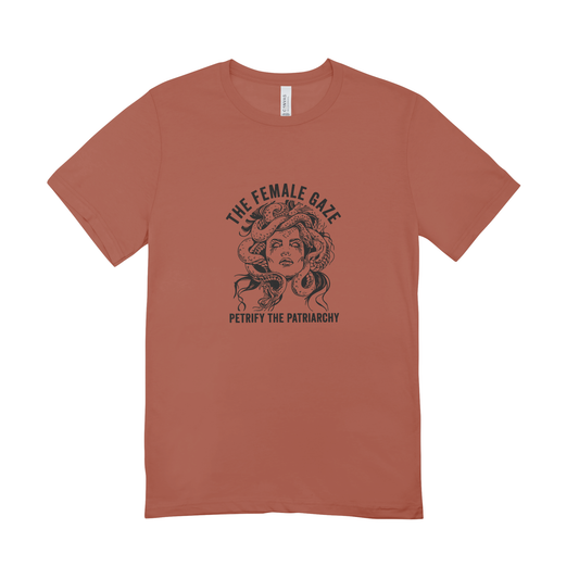 Unisex Bio-T-Shirt „The Female Gaze – Petrify the Patriarchy“ | Feminist Statement | 11 Farben