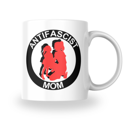 Antifascist Mom – Keramiktasse verschiedene Motive (325 ml)
