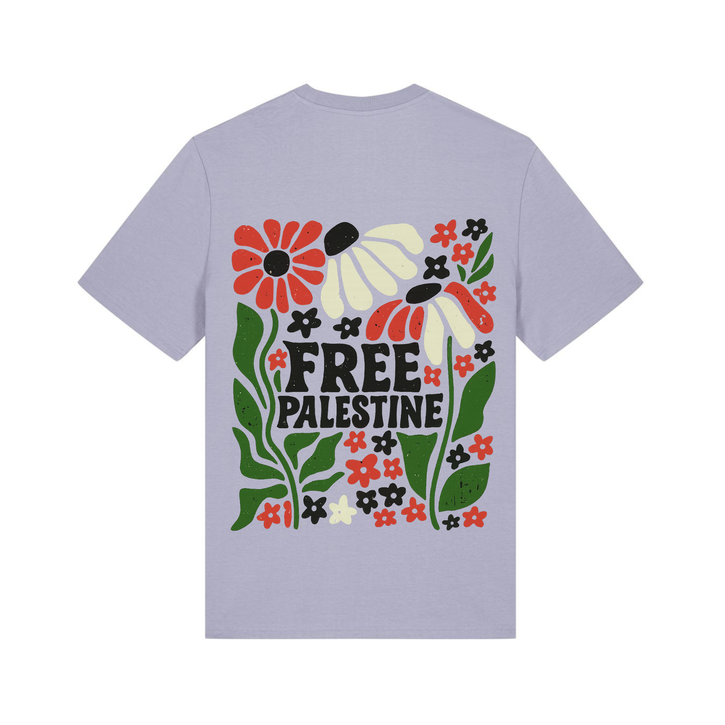 Unisex Bio-T-Shirt „Free Palestine – Solidarity Bloom“