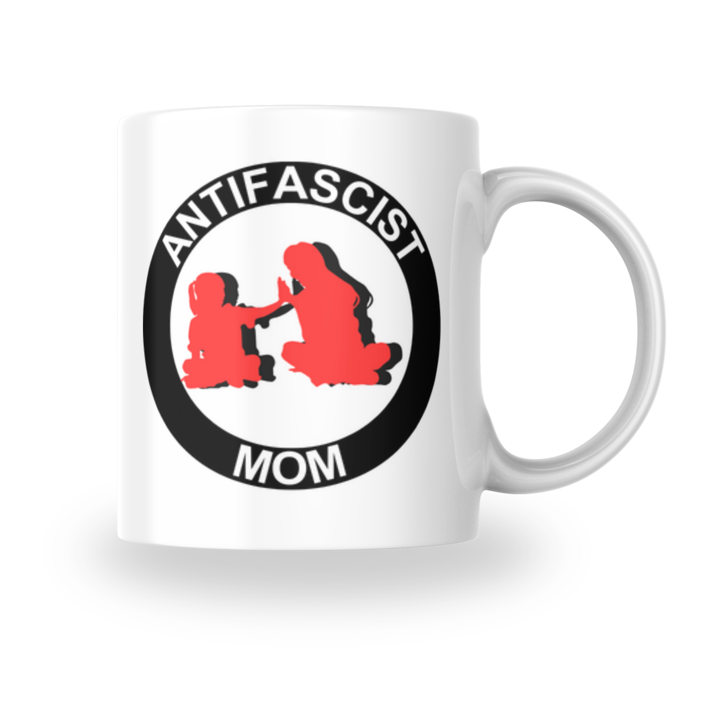Antifascist Mom – Keramiktasse verschiedene Motive (325 ml)