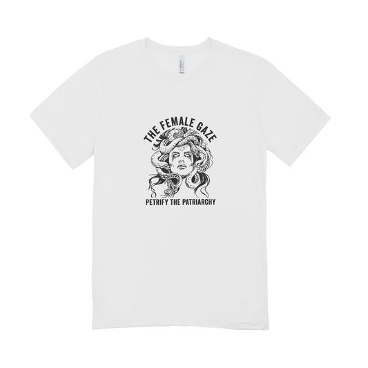 Unisex Bio-T-Shirt „The Female Gaze – Petrify the Patriarchy“ | Feminist Statement | 11 Farben