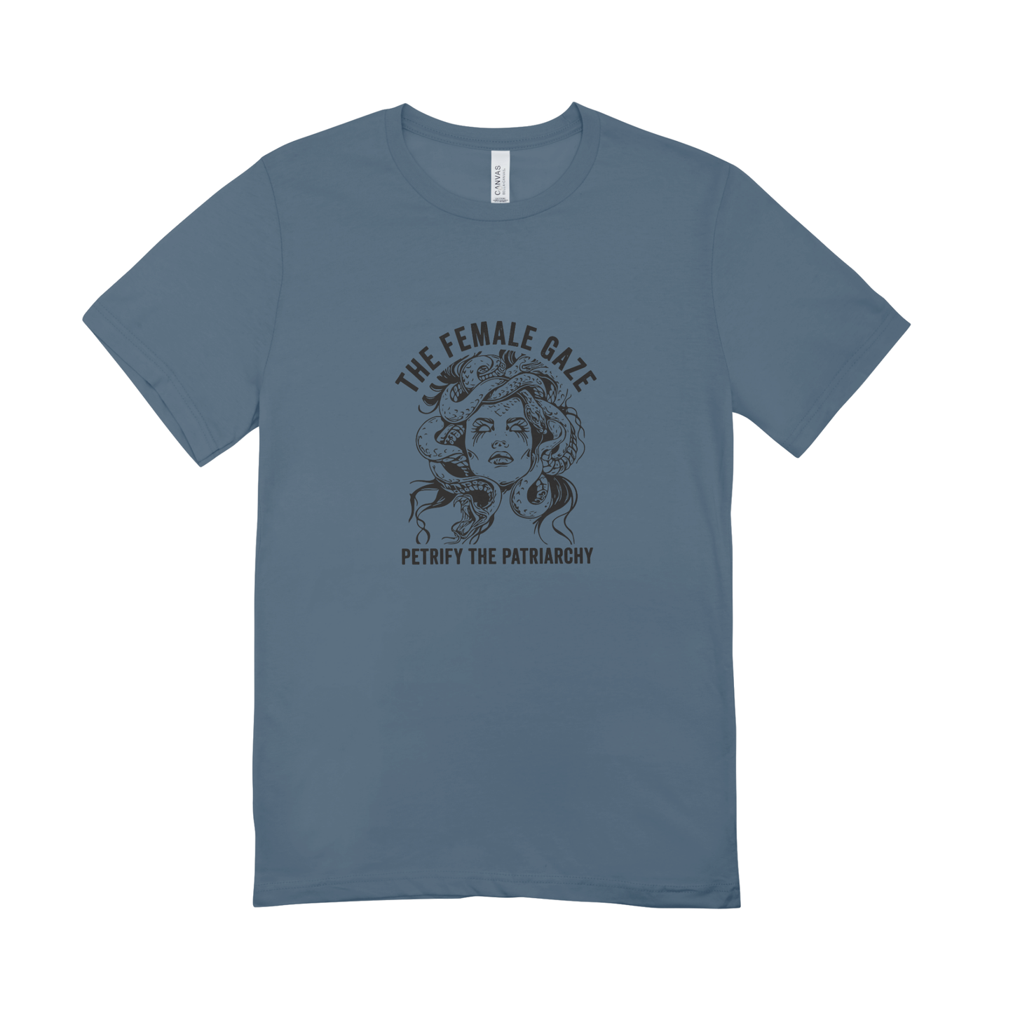 Unisex Bio-T-Shirt „The Female Gaze – Petrify the Patriarchy“ | Feminist Statement | 11 Farben