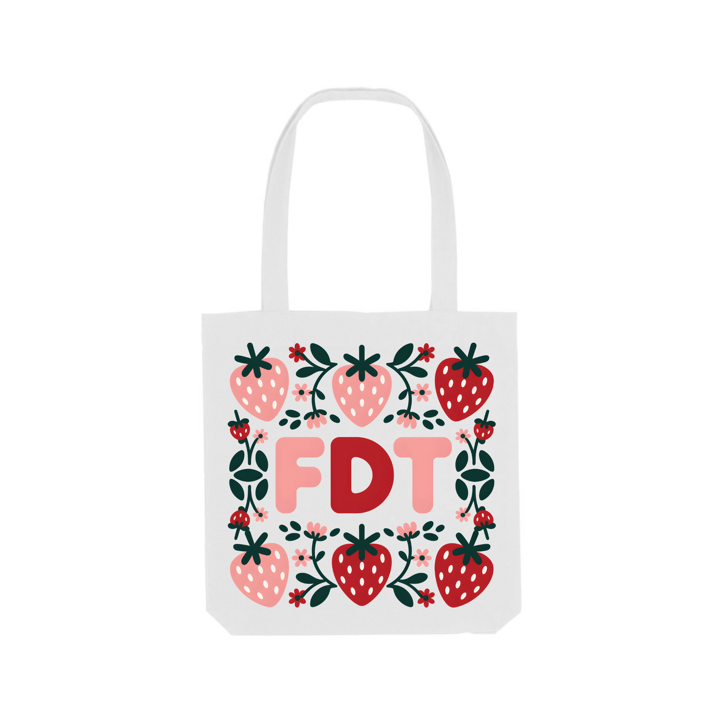 Bio-Tote Bag „FDT – Strawberry Edition“