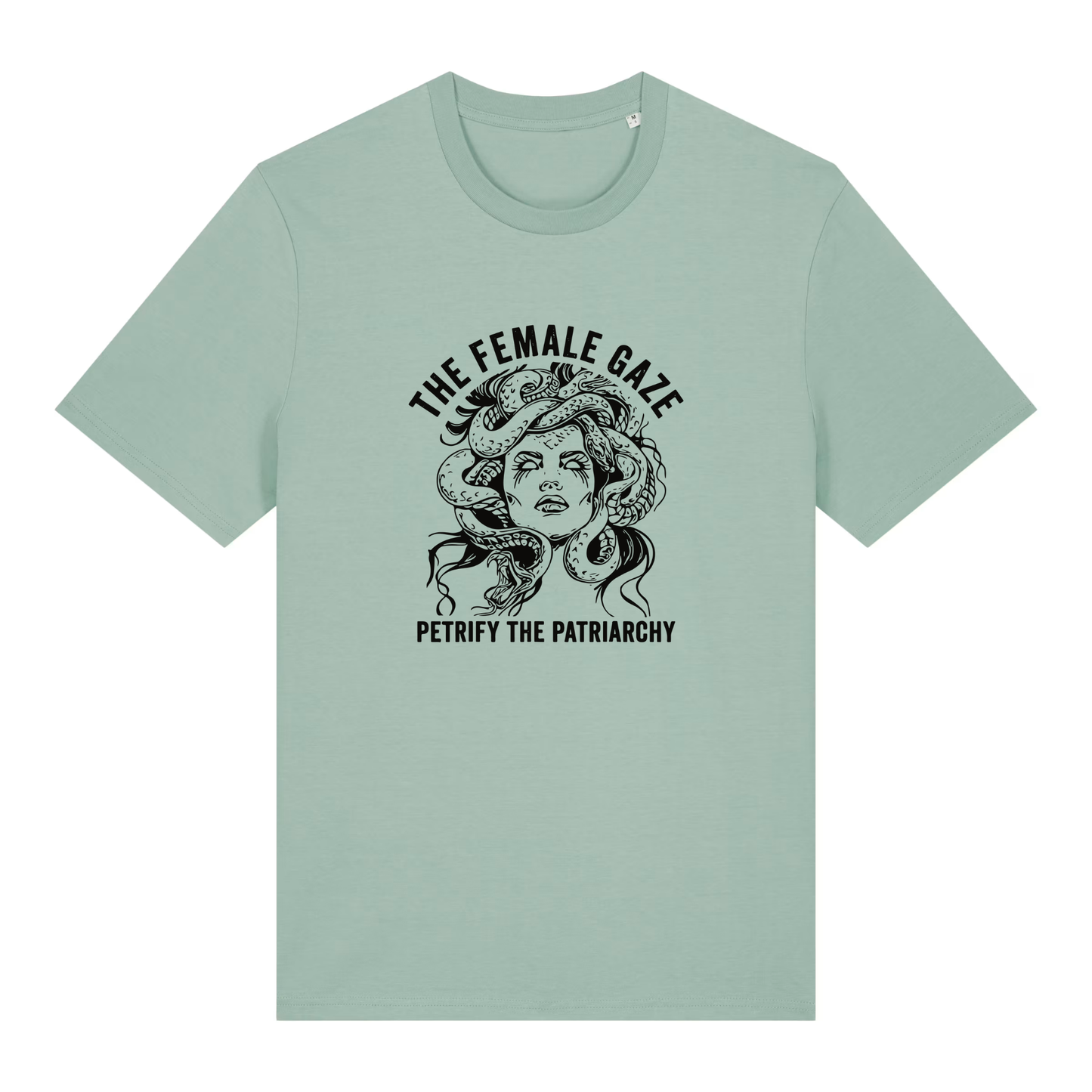 Unisex Bio-T-Shirt „The Female Gaze – Petrify the Patriarchy“ | Feminist Statement