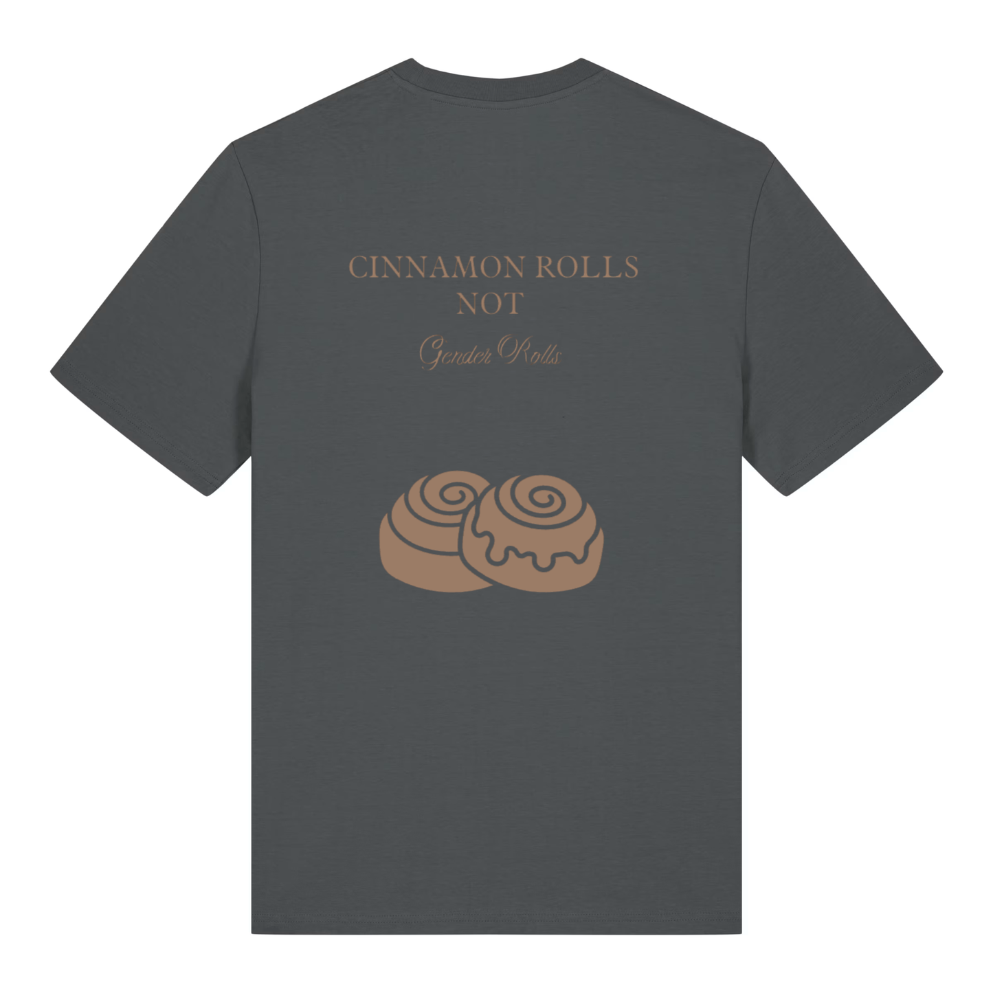 Unisex Bio-T-Shirt „Cinnamon Rolls Not Gender Rolls“ | Feminist Statement