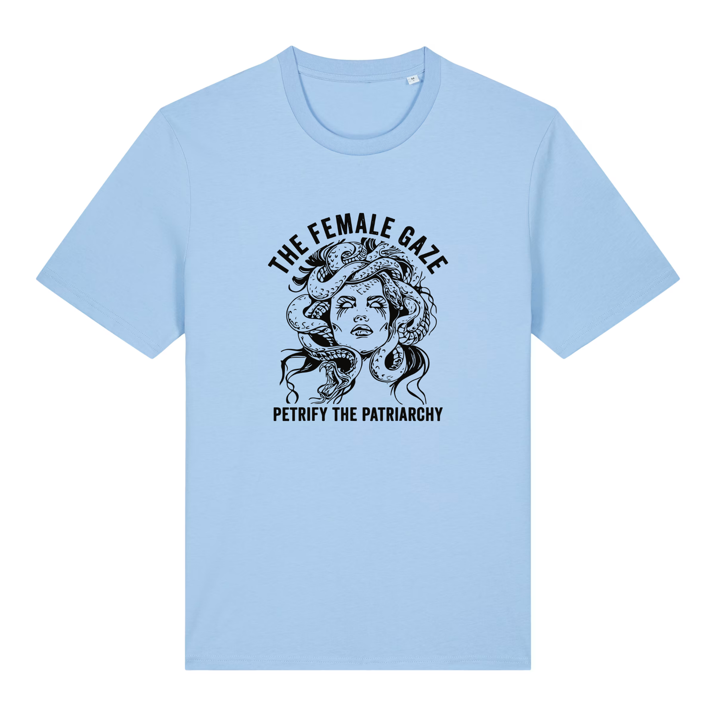 Unisex Bio-T-Shirt „The Female Gaze – Petrify the Patriarchy“ | Feminist Statement