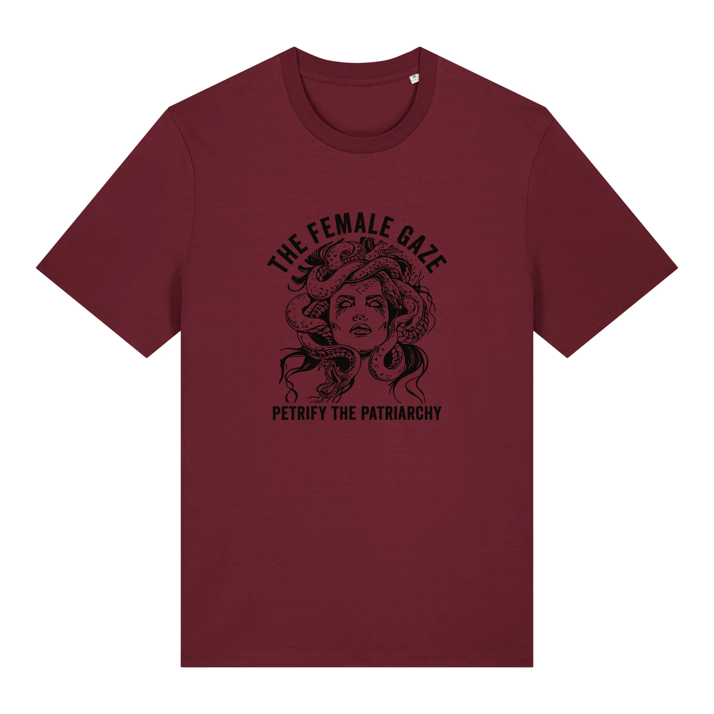 Unisex Bio-T-Shirt „The Female Gaze – Petrify the Patriarchy“ | Feminist Statement