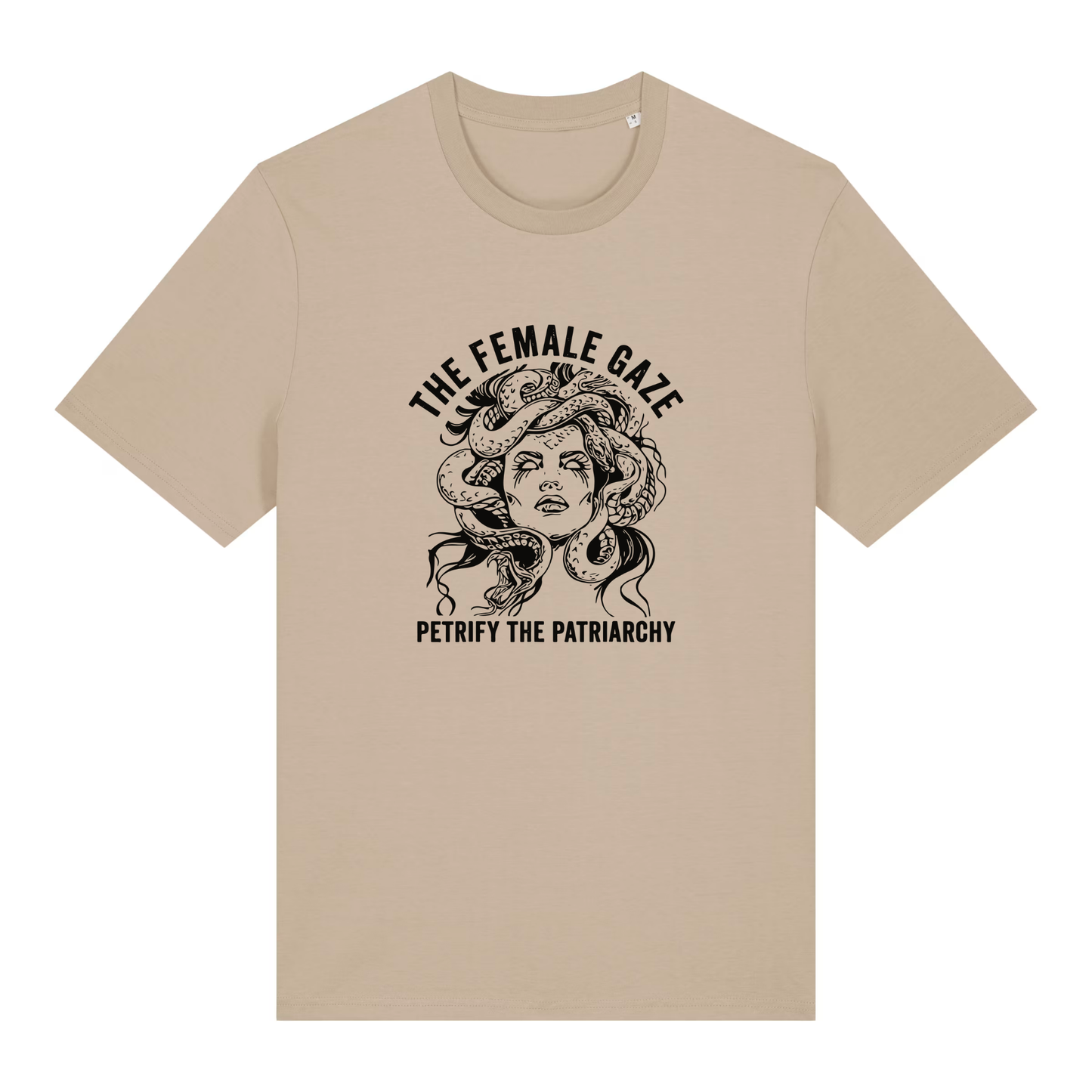 Unisex Bio-T-Shirt „The Female Gaze – Petrify the Patriarchy“ | Feminist Statement