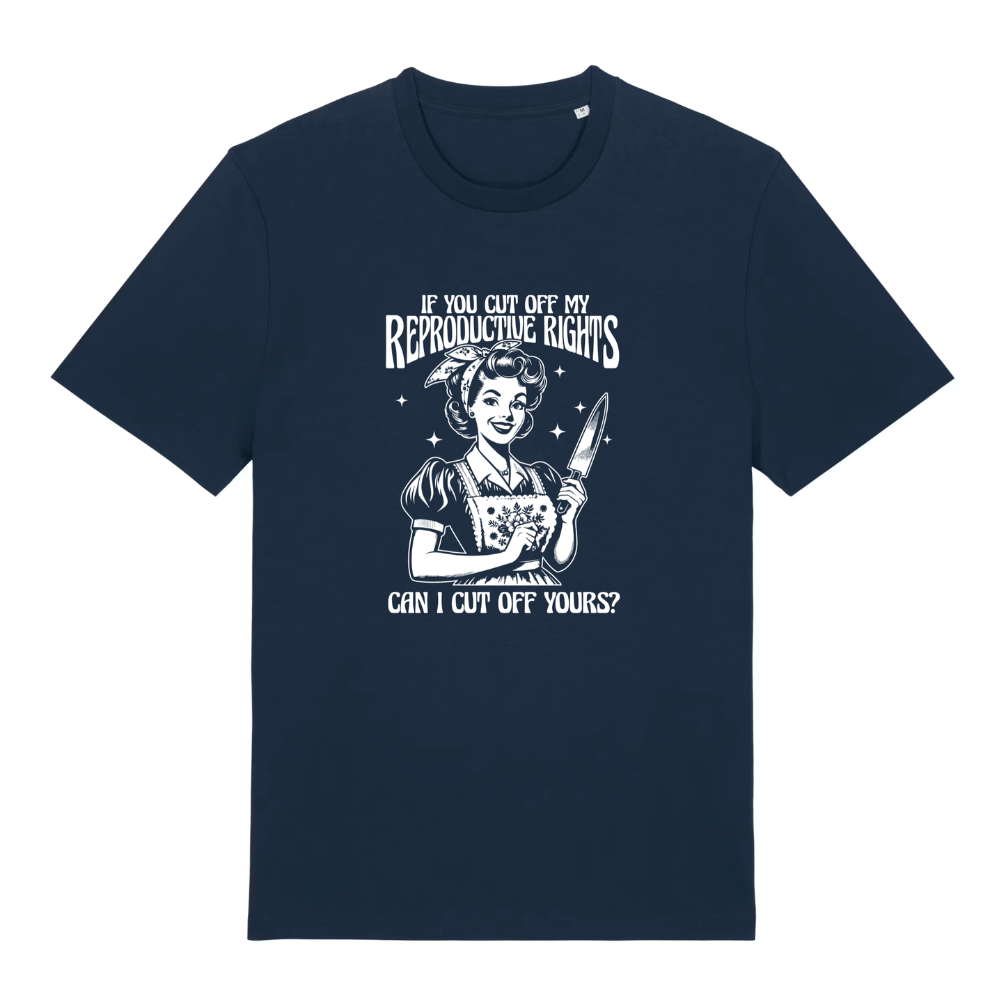 Unisex Bio-T-Shirt „Reproductive Rights – Cut Off Yours?“