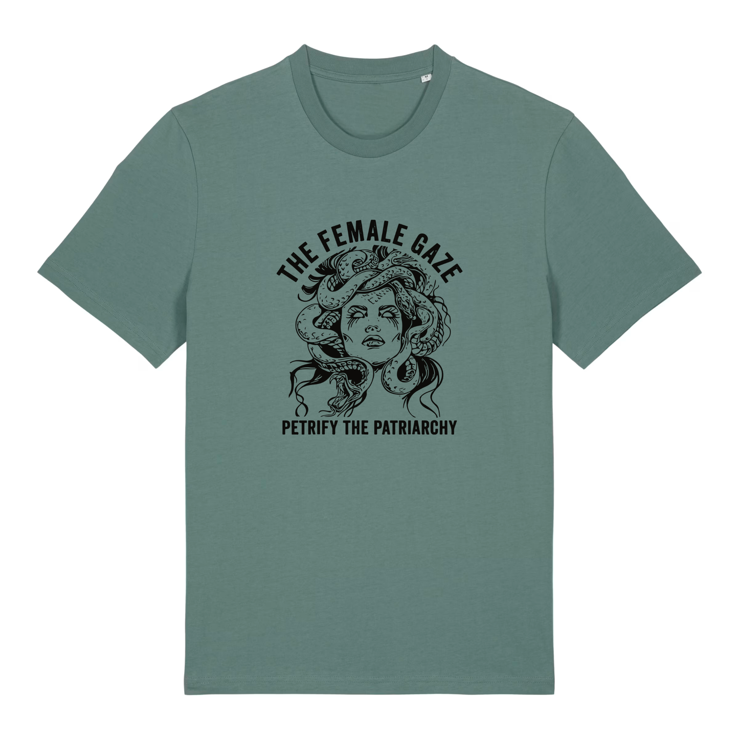 Unisex Bio-T-Shirt „The Female Gaze – Petrify the Patriarchy“ | Feminist Statement