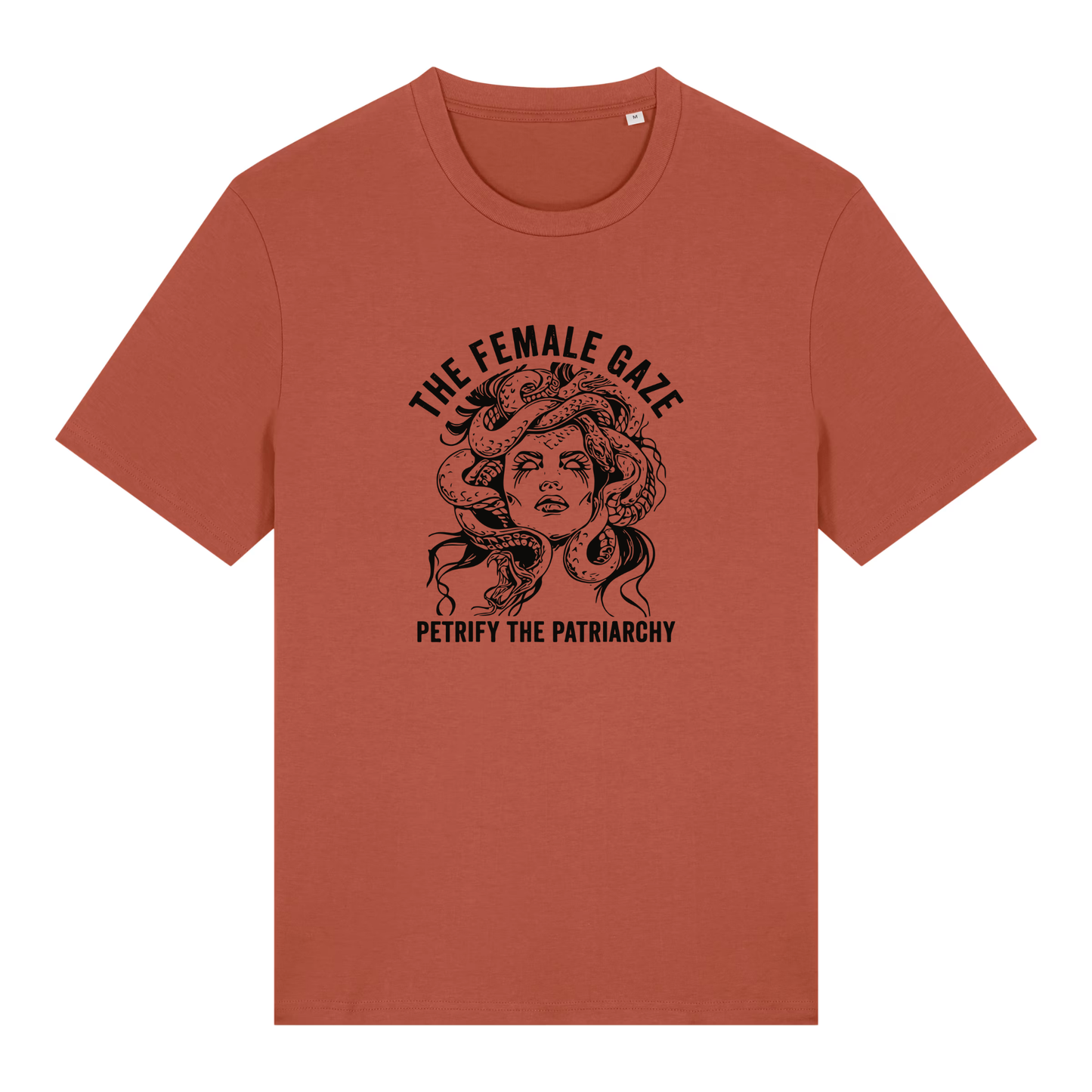 Unisex Bio-T-Shirt „The Female Gaze – Petrify the Patriarchy“ | Feminist Statement