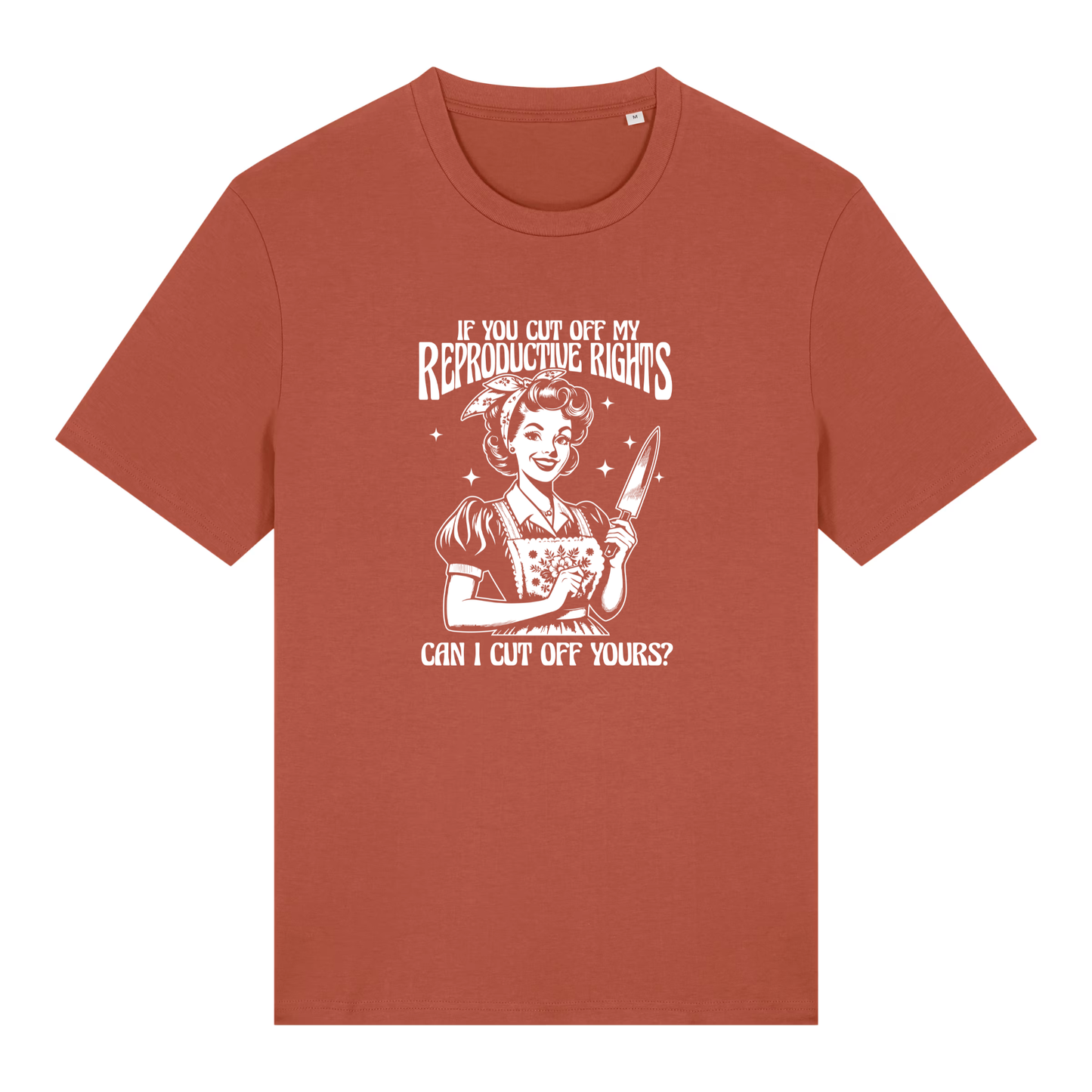 Unisex Bio-T-Shirt „Reproductive Rights – Cut Off Yours?“