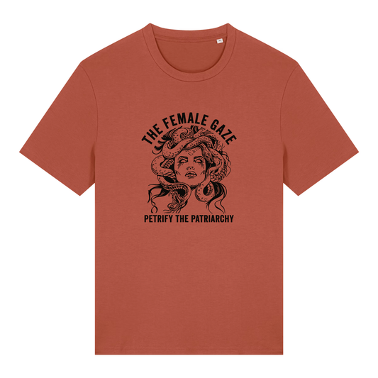 Unisex Bio-T-Shirt „The Female Gaze – Petrify the Patriarchy“ | Feminist Statement