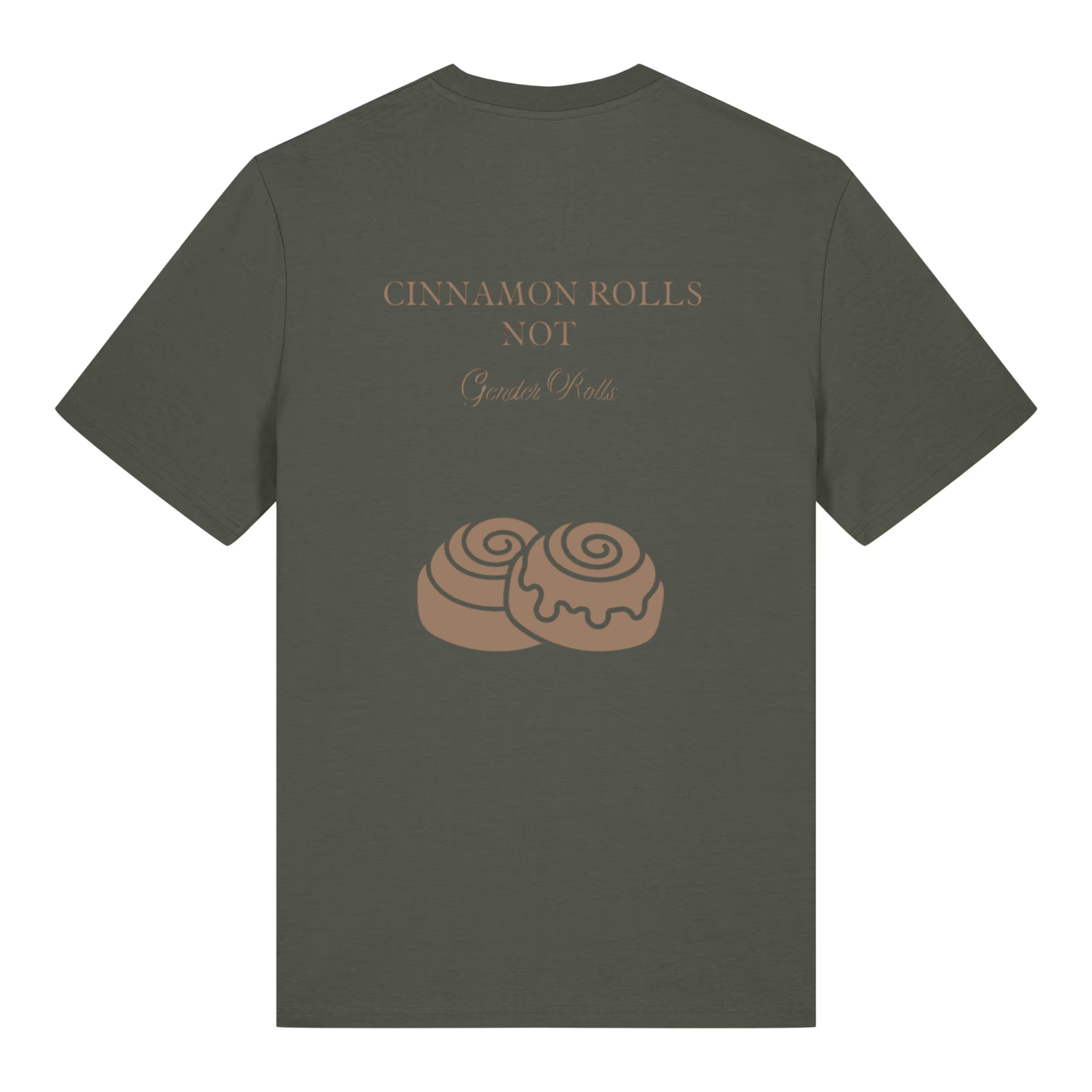 Unisex Bio-T-Shirt „Cinnamon Rolls Not Gender Rolls“ | Feminist Statement