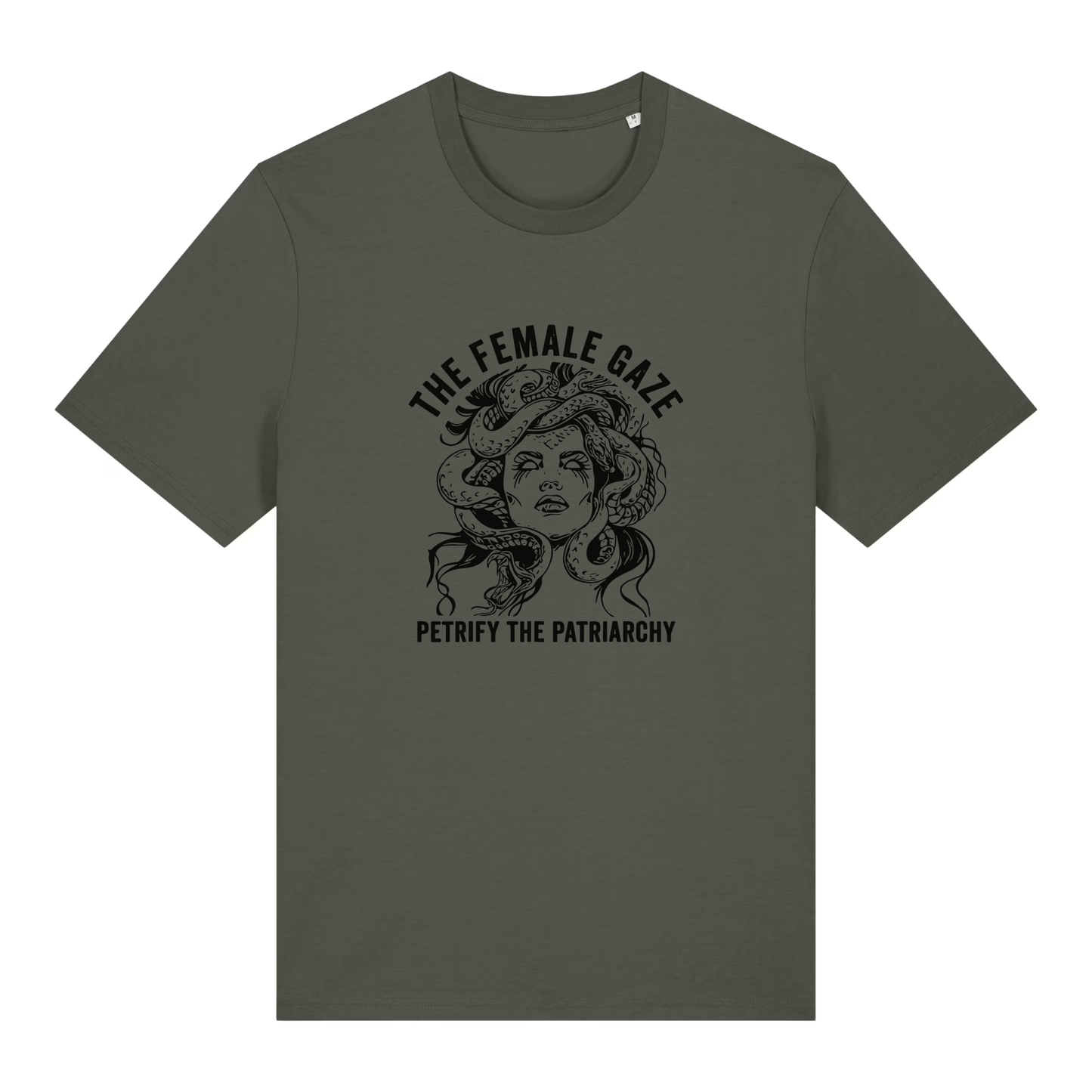 Unisex Bio-T-Shirt „The Female Gaze – Petrify the Patriarchy“ | Feminist Statement