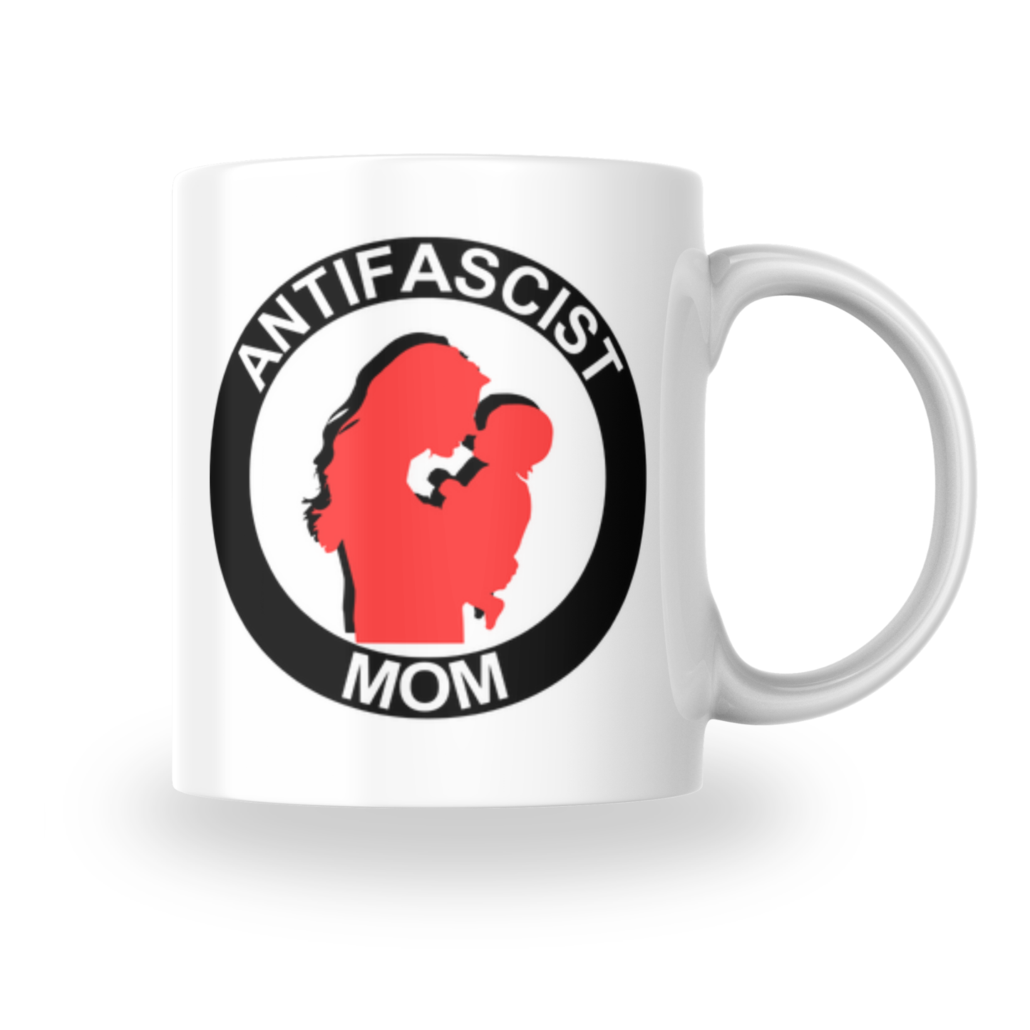 Antifascist Mom – Keramiktasse verschiedene Motive (325 ml)