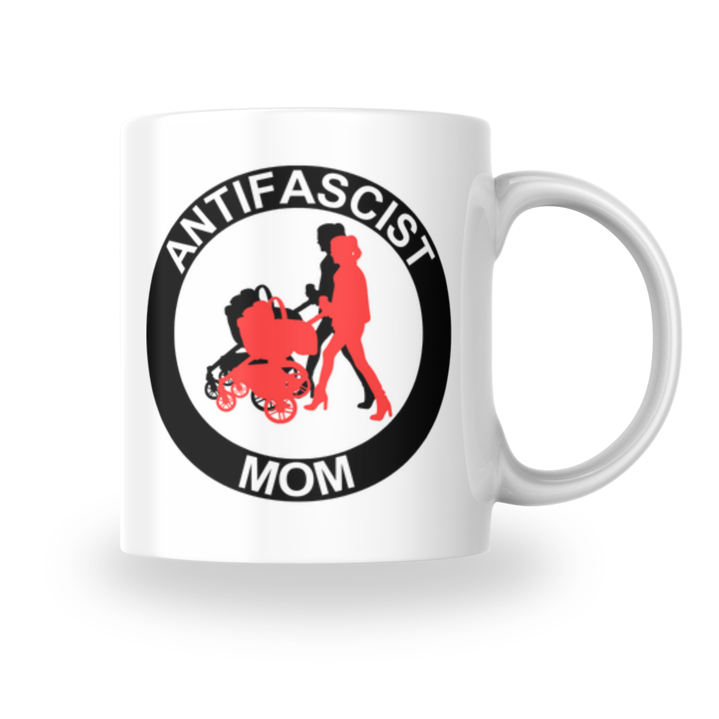 Antifascist Mom – Keramiktasse verschiedene Motive (325 ml)