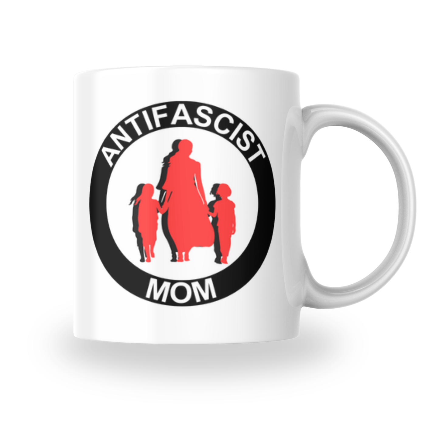 Antifascist Mom – Keramiktasse verschiedene Motive (325 ml)
