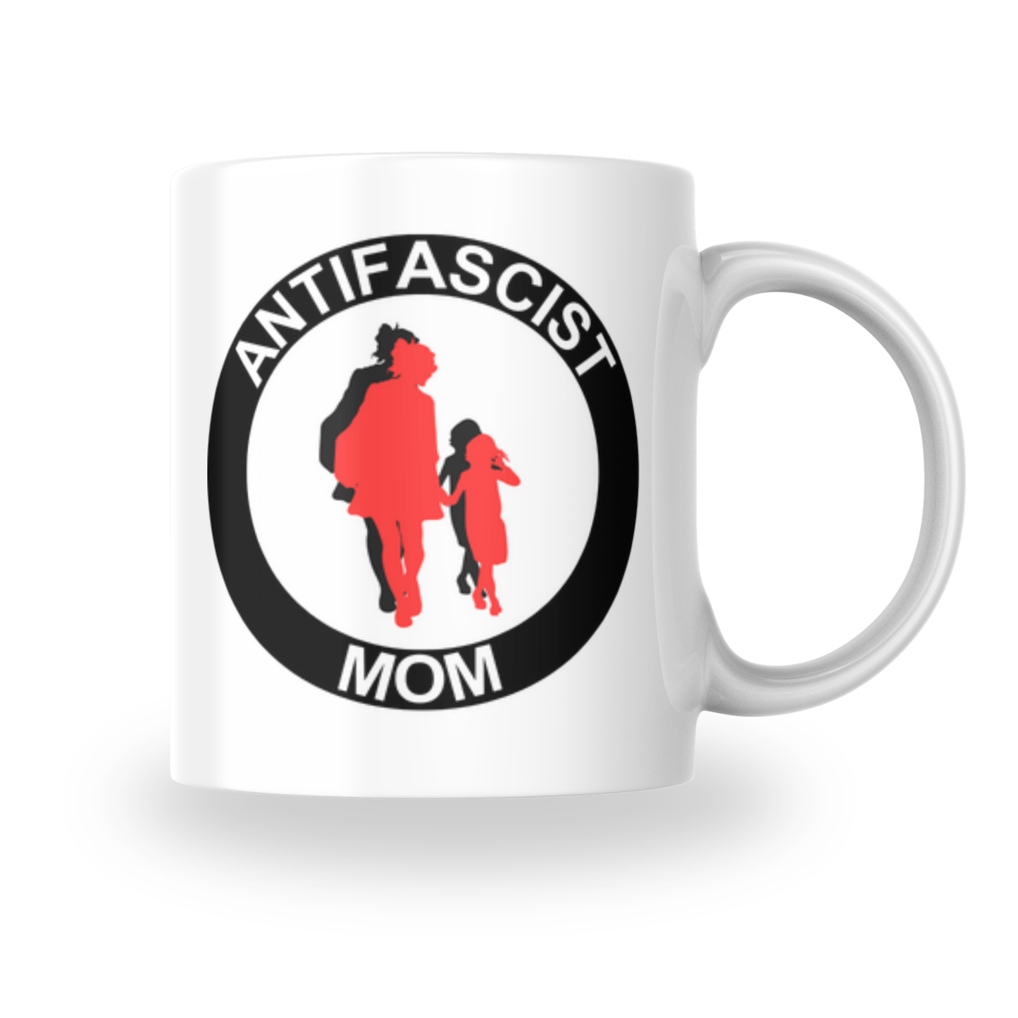 Antifascist Mom – Keramiktasse verschiedene Motive (325 ml)