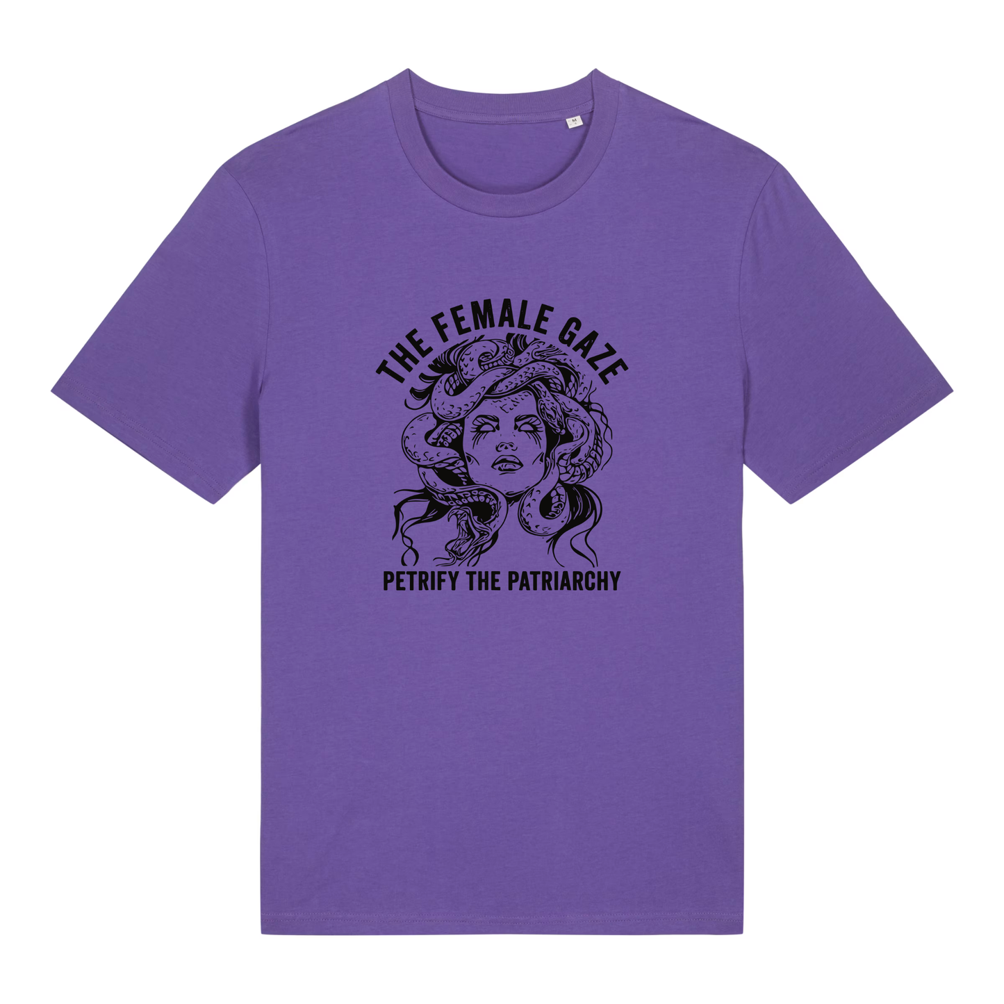 Unisex Bio-T-Shirt „The Female Gaze – Petrify the Patriarchy“ | Feminist Statement