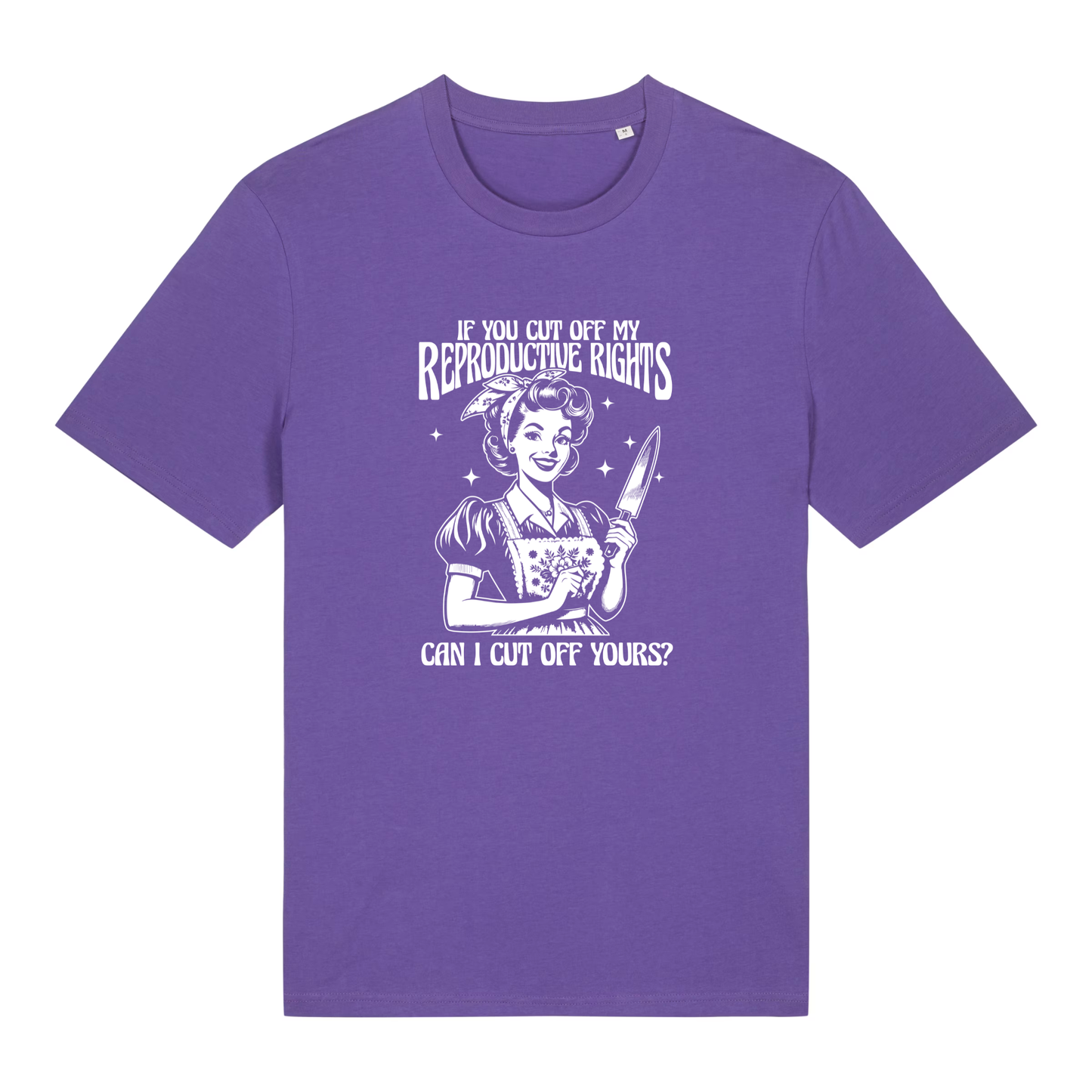 Unisex Bio-T-Shirt „Reproductive Rights – Cut Off Yours?“