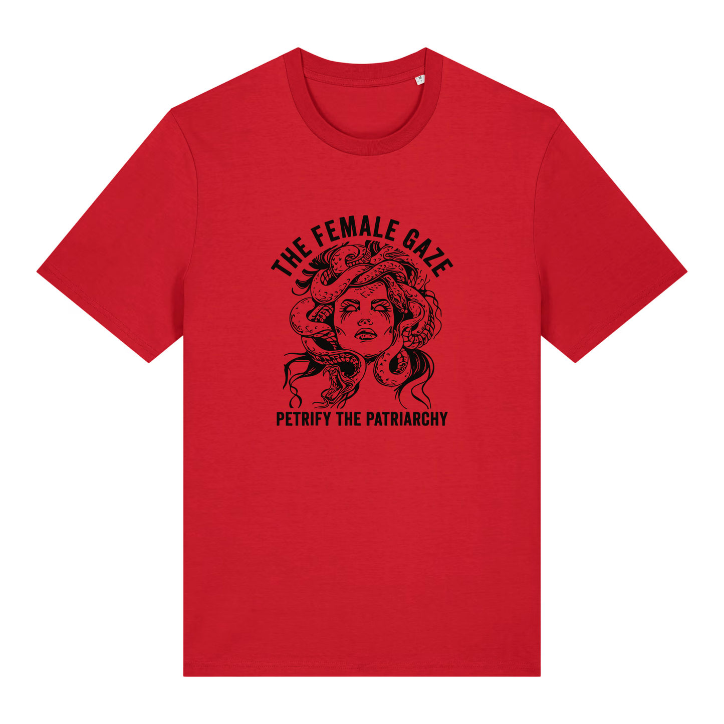 Unisex Bio-T-Shirt „The Female Gaze – Petrify the Patriarchy“ | Feminist Statement
