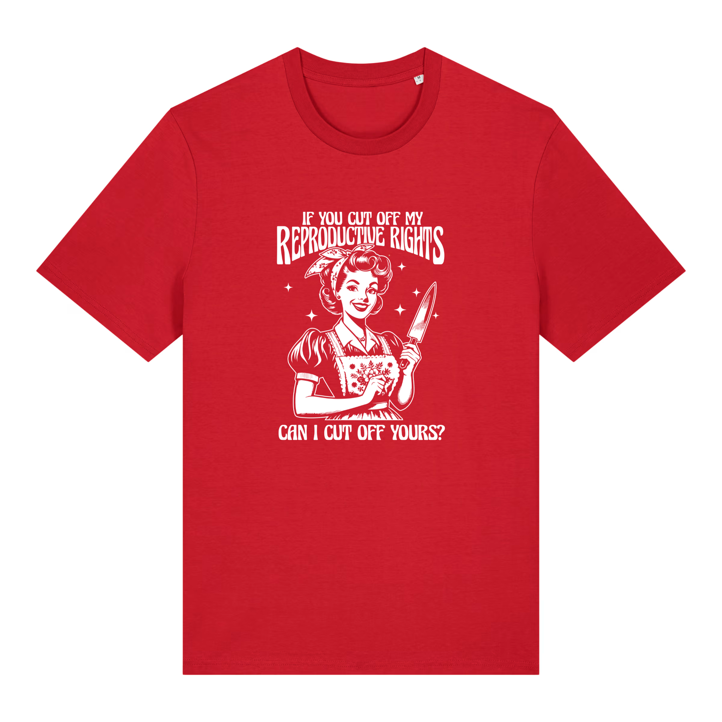 Unisex Bio-T-Shirt „Reproductive Rights – Cut Off Yours?“